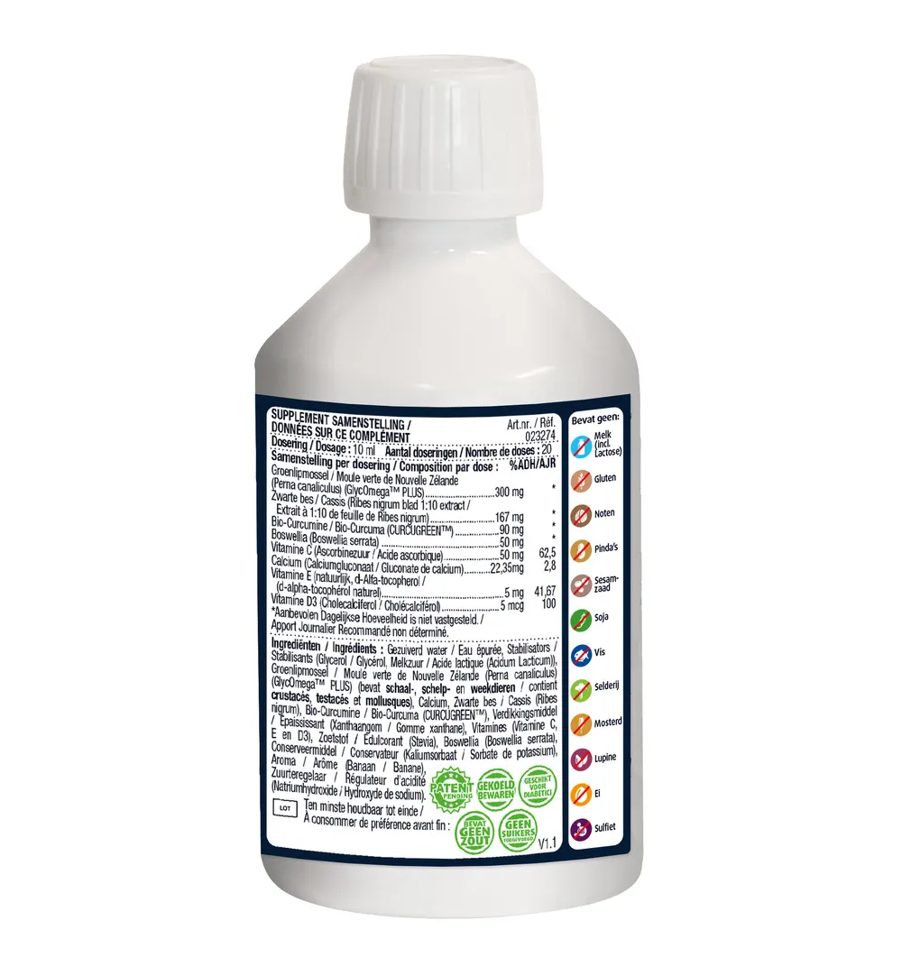 Lucovitaal Groenlipmossel Vloeibaar (200 ml)