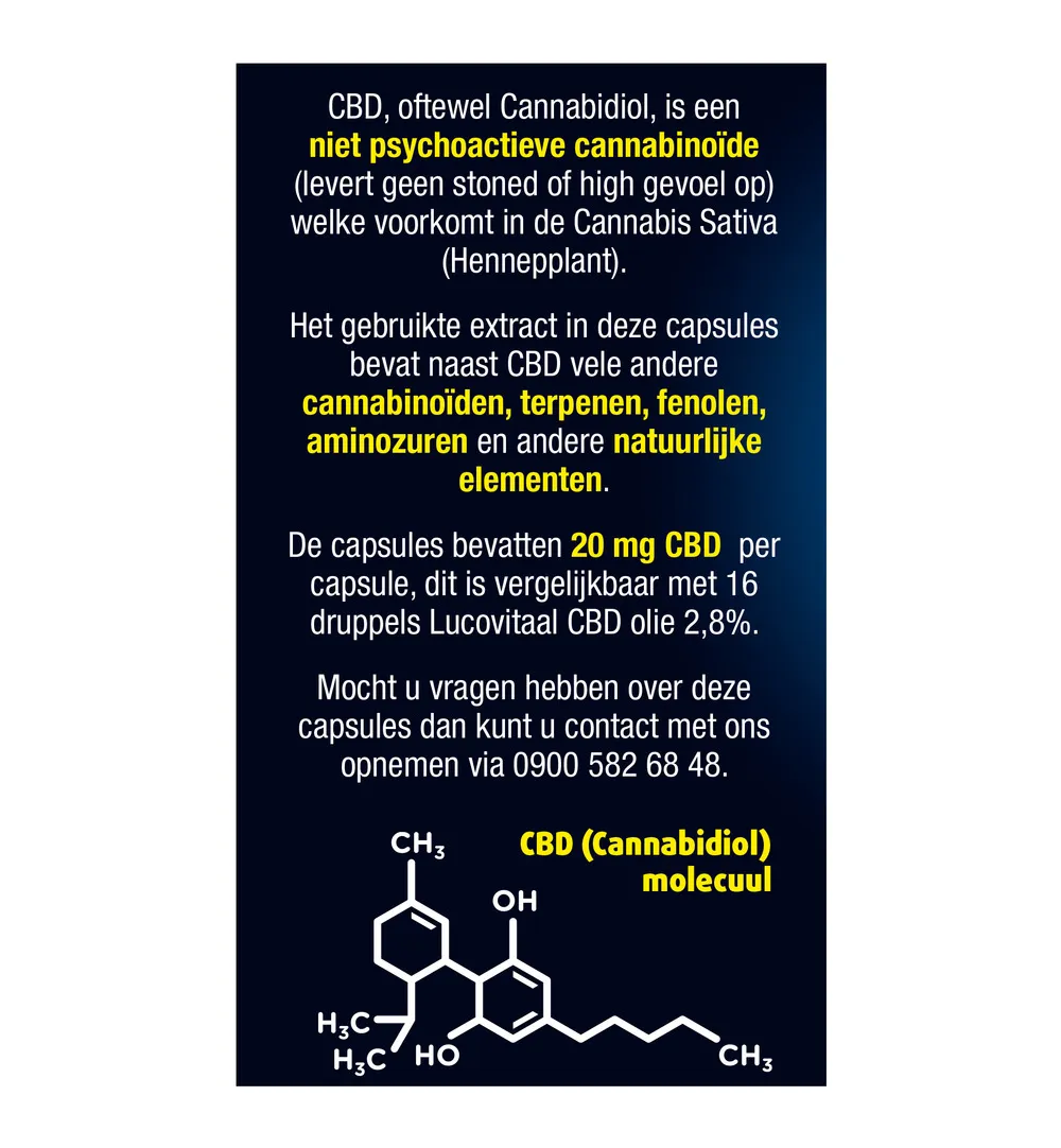 Lucovitaal CBD 20mg (30 capsules) - image 5