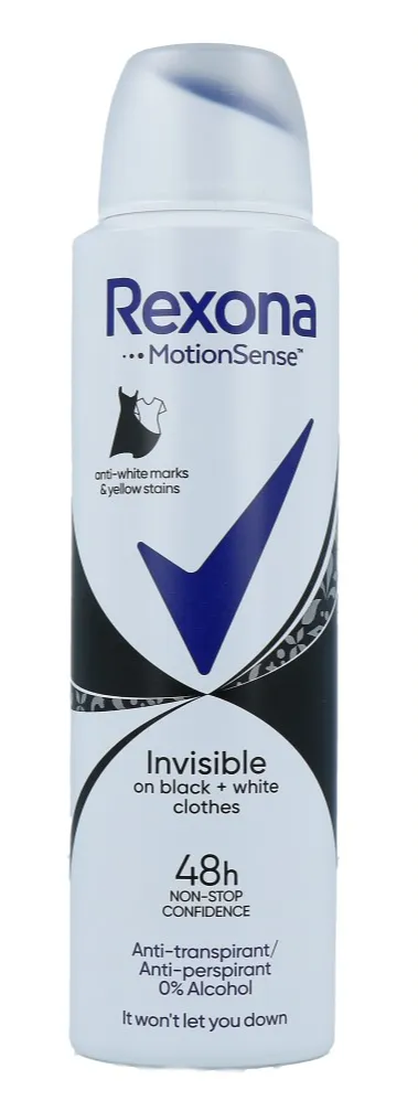 Rexona Deodorant spray invisible blac (150 ml)