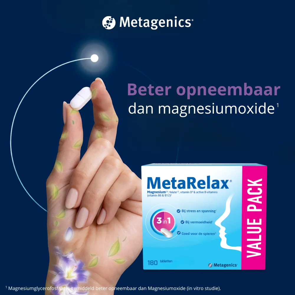 Metagenics MetaRelax Magnesium (180 tabletten) - image 5