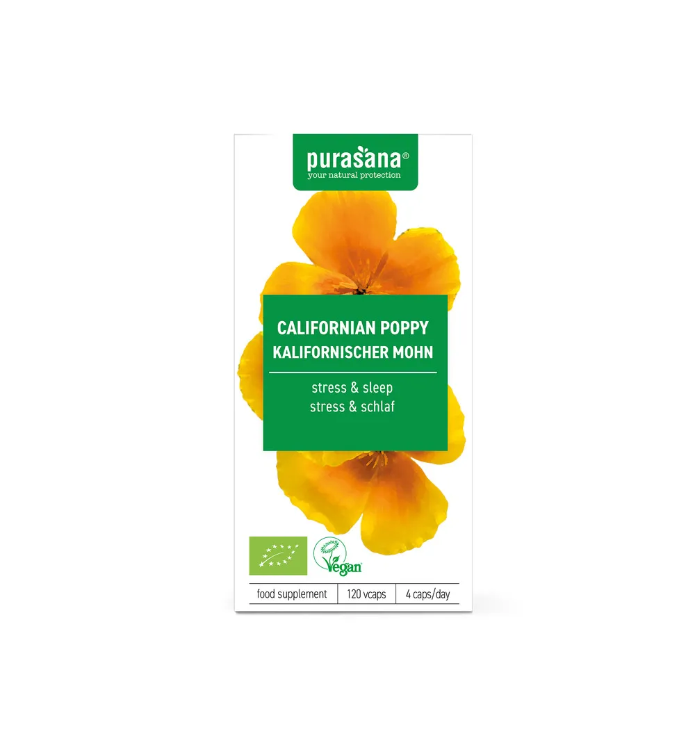 Purasana Slaapmutsje/Pavot De Californie Vegan Bio (120 vega capsules)