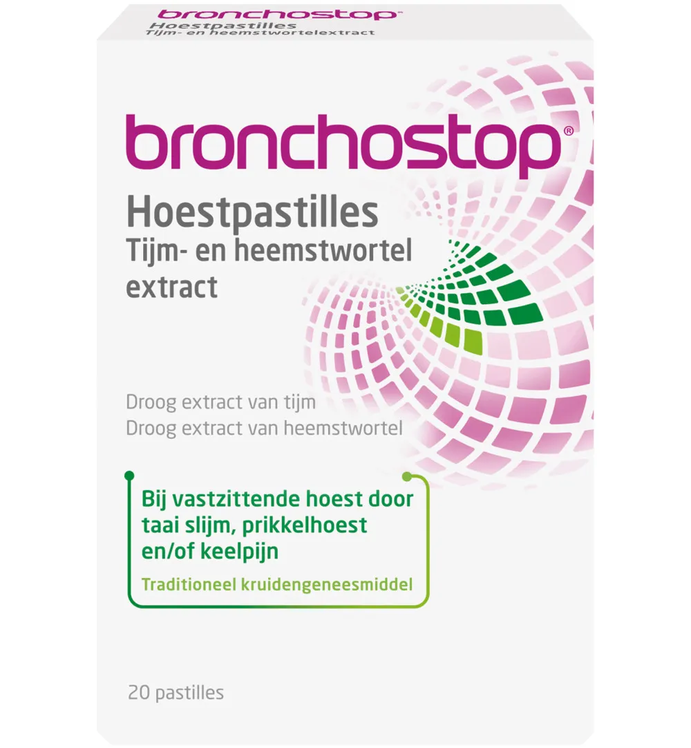 Bronchostop Hoestpastille tijm heemst (20 stuks)
