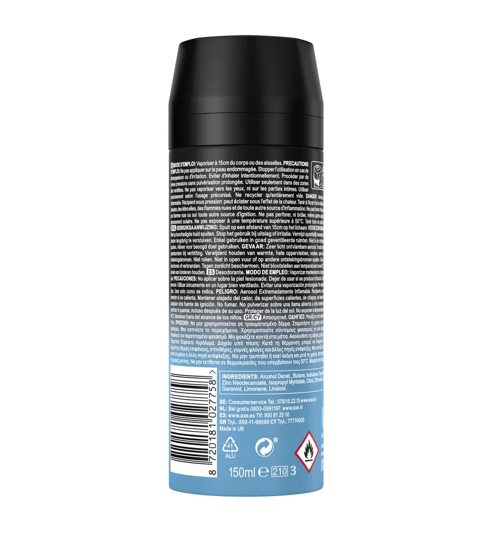 Axe Deodorant bodyspray ice chill (150 ml) - image 2