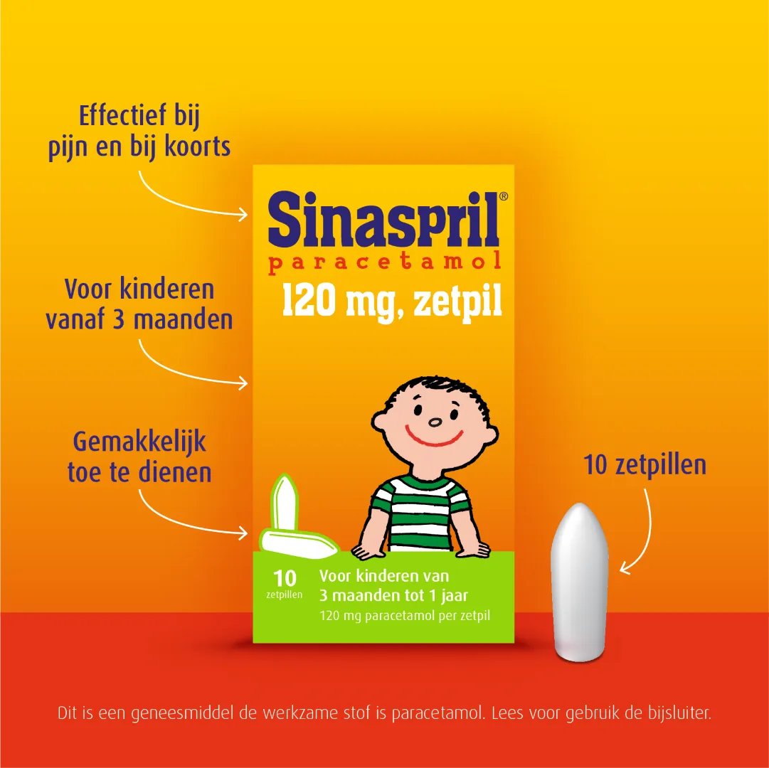 Sinaspril 120mg (10 zetpillen) - image 3