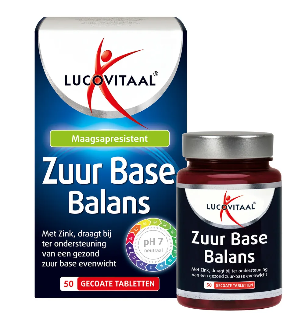 Lucovitaal Zuur Base Balans (50 tabletten) - image 3