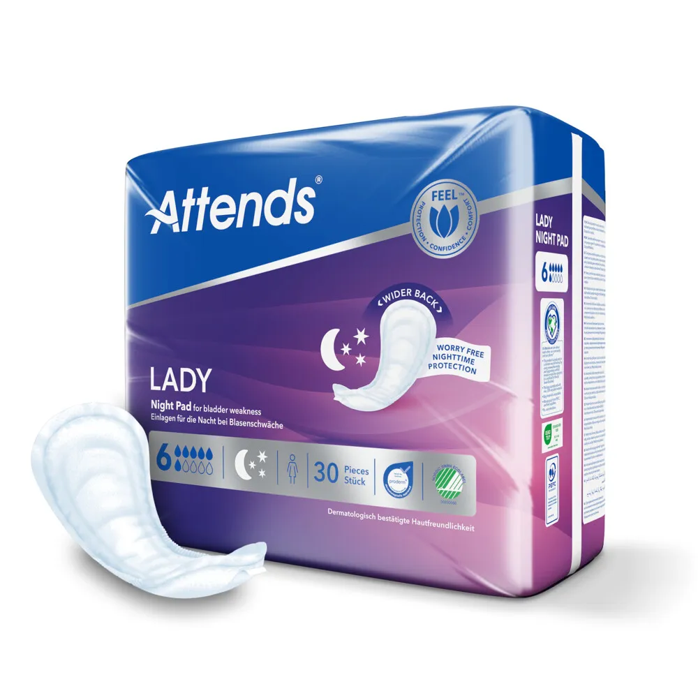 Attends Inlegger Soft Lady Night (30 Stuks)