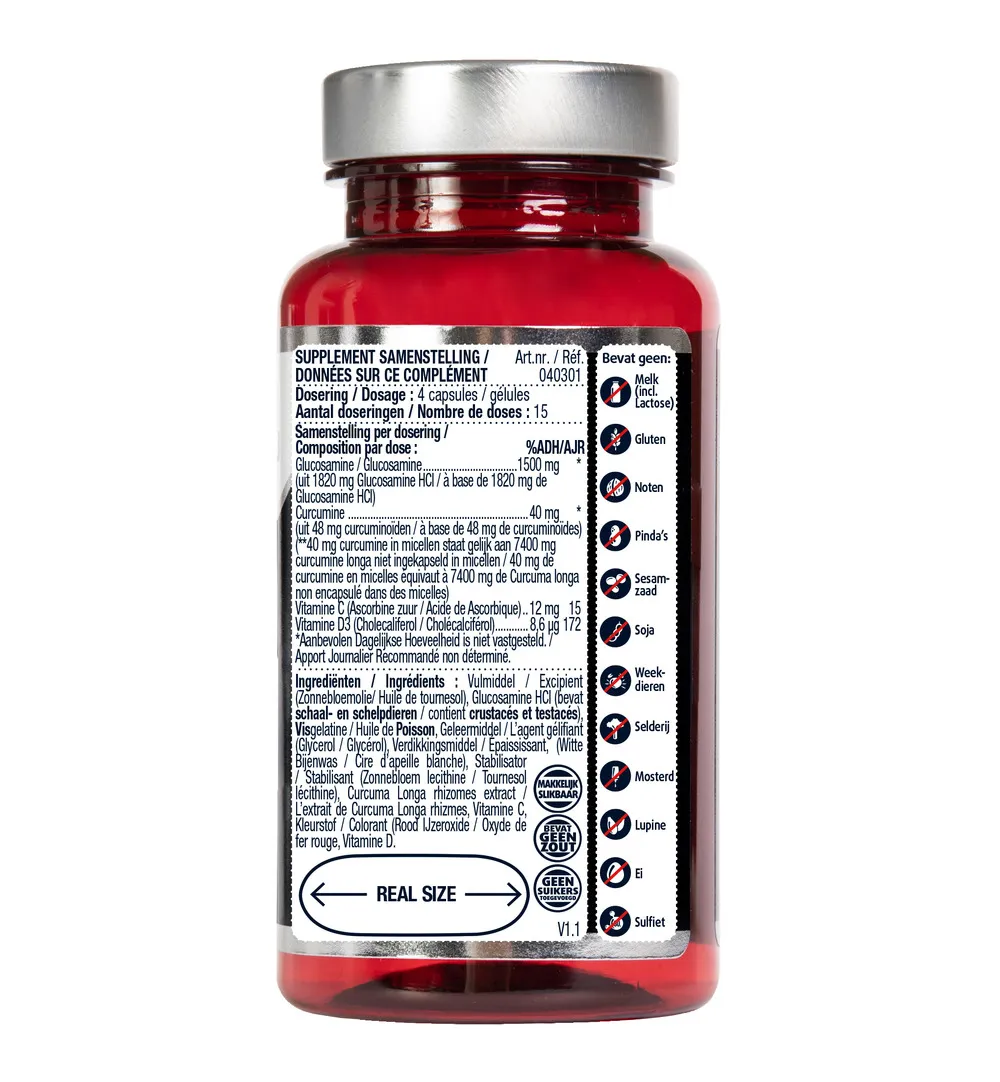 Lucovitaal Glucosamine Curcumine (60 capsules)