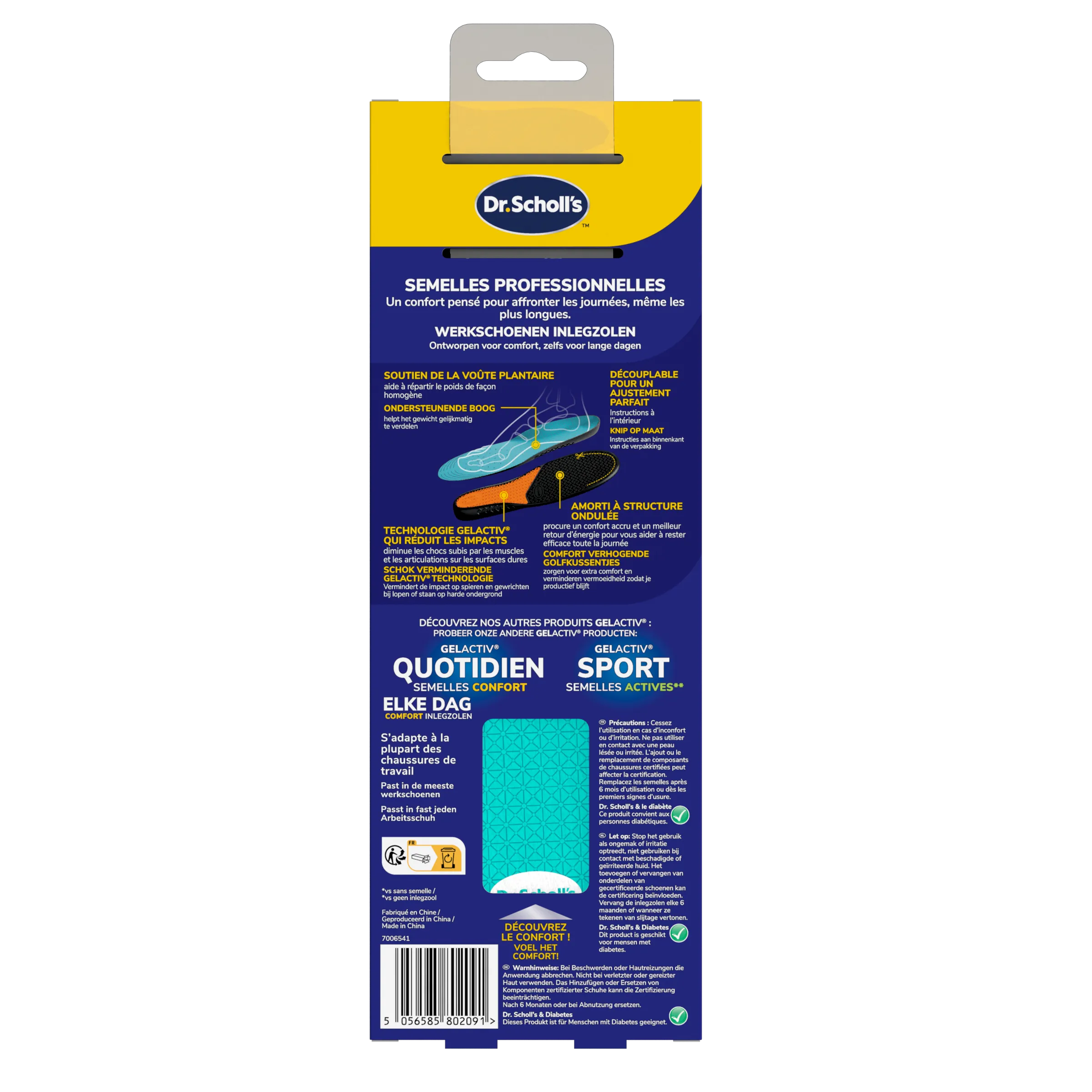 Dr. Scholl's Gel Activ Inlegzolen Professioneel L (1 paar)