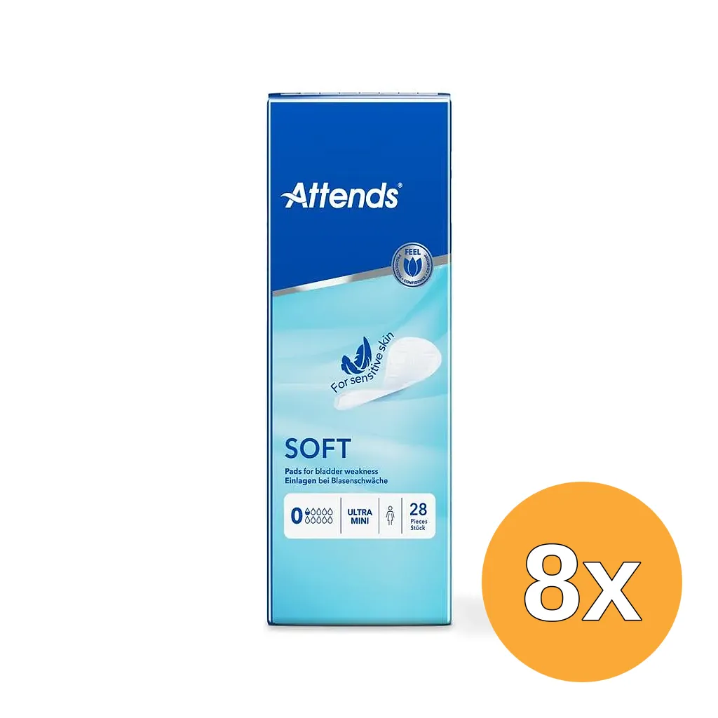 8x Attends Inlegger Soft Ultra Mini (28 stuks)