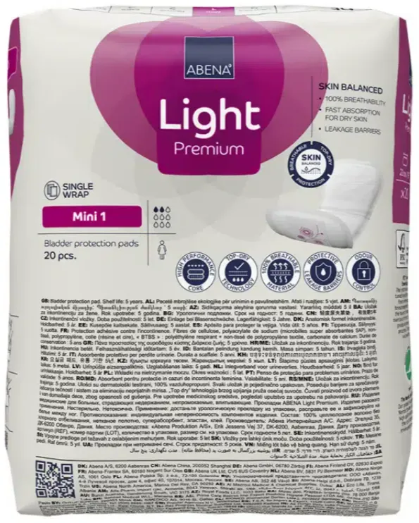 Abena Light Premium Mini 1 Inlegverband (20 stuks)