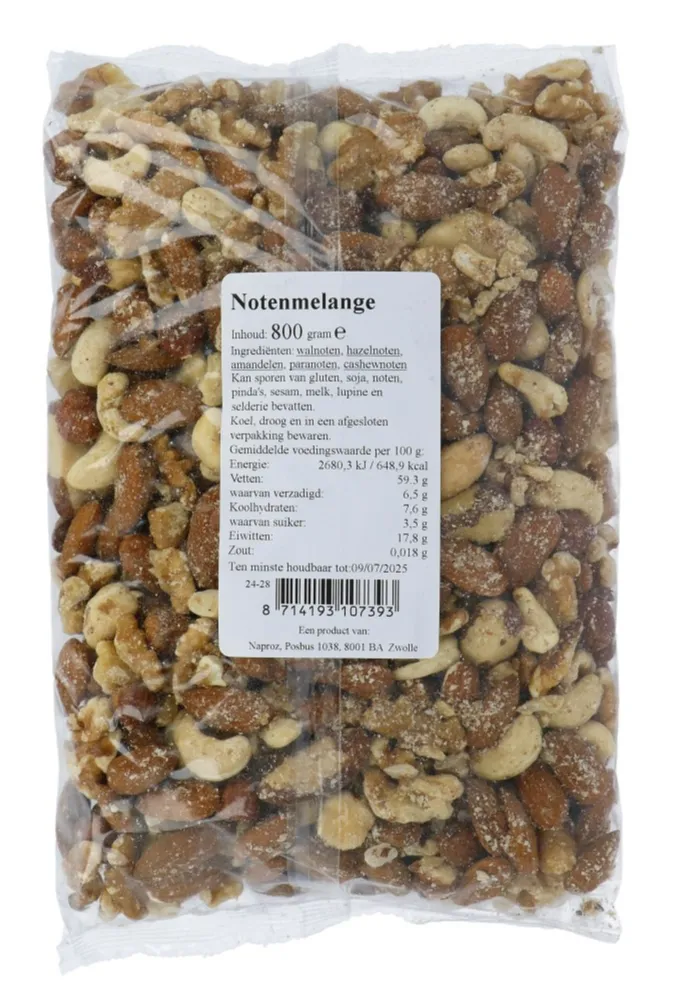 Boerjan Ongebrande Notenmelange (800 gr)