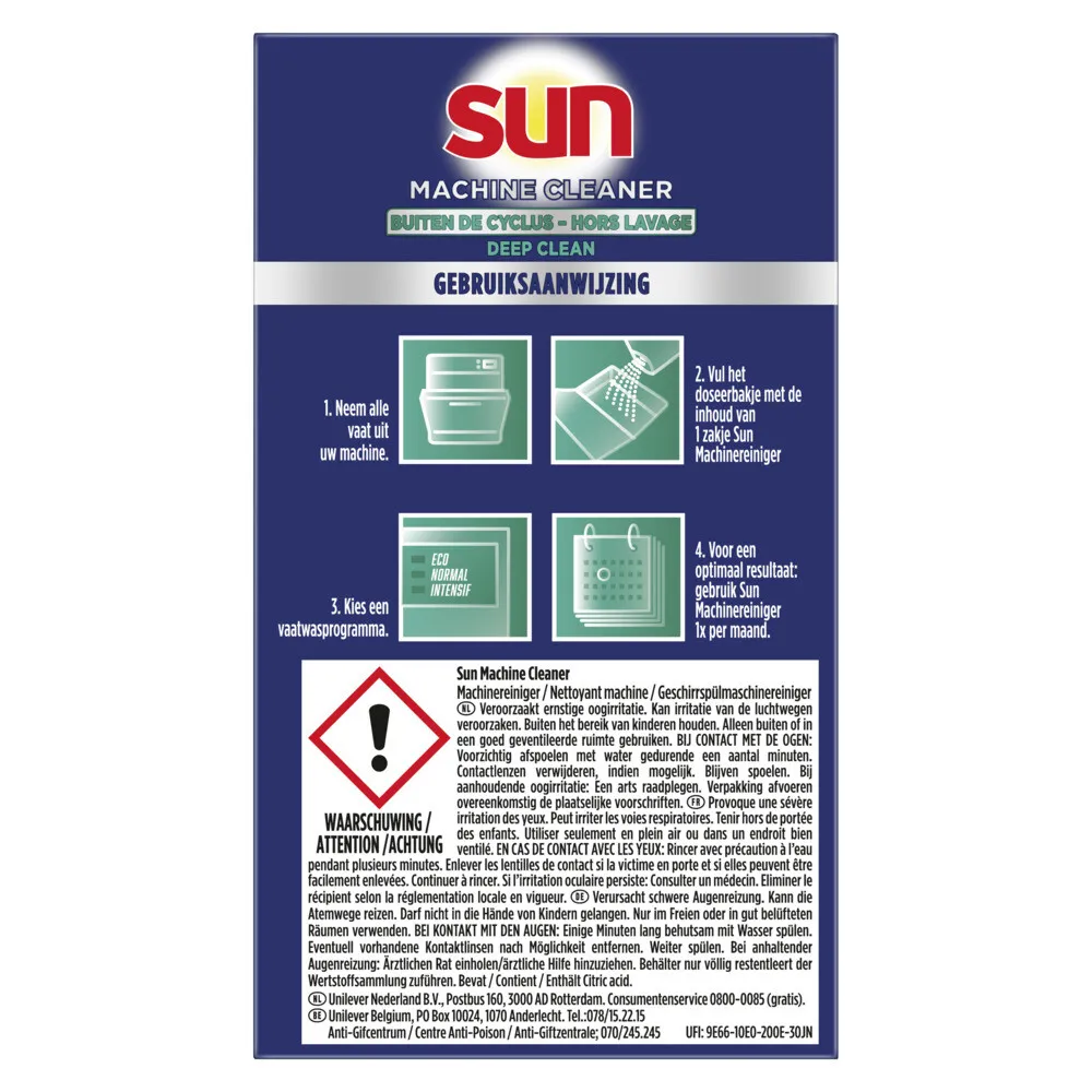 Sun Vaatwasmachine Reiniger (3 stuks)