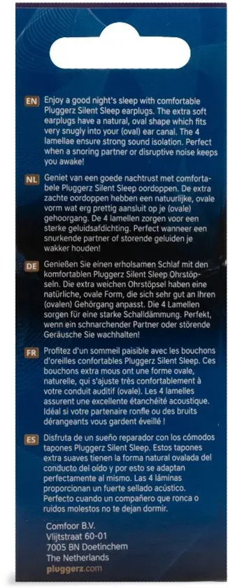 Pluggerz Earplugs Silent Sleep (1 paar) - image 4