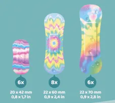 Wild Stripes Pleister Waterproof Rainbow (20 stuks) - image 2