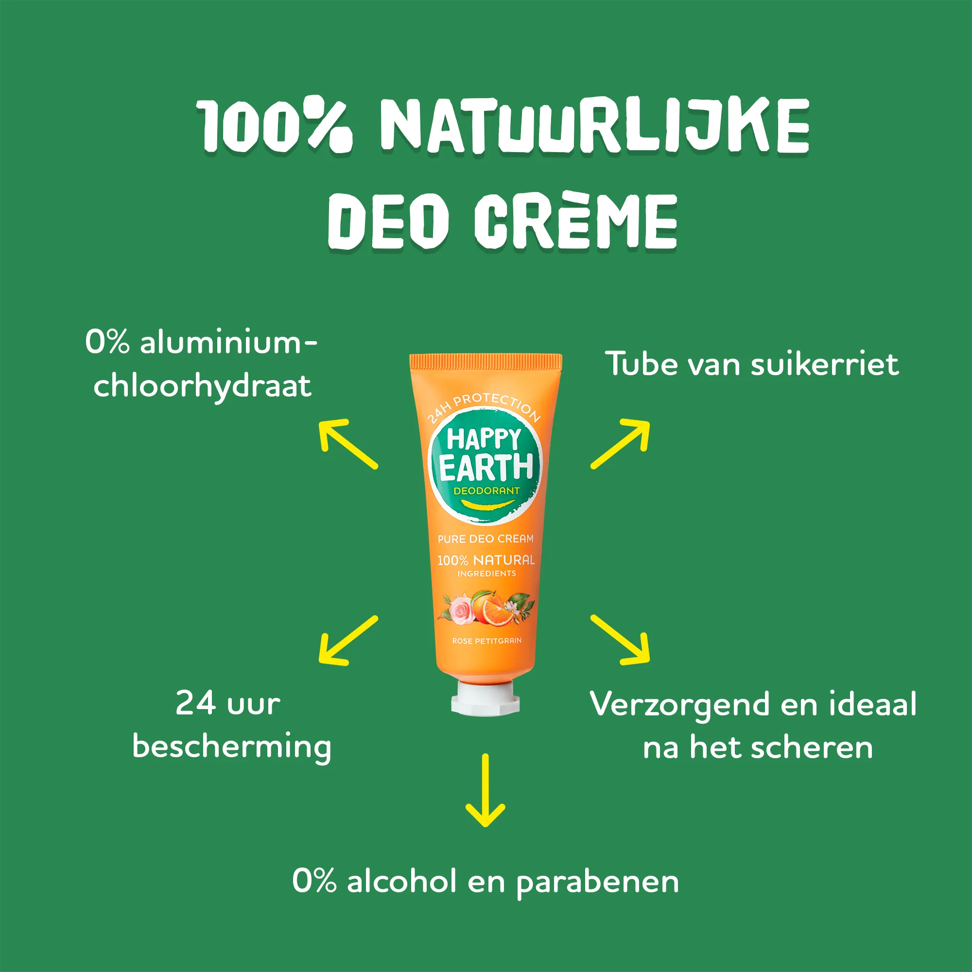 Happy Earth Pure Deodorantcreme Rose Petitgrain (40 ml) - image 3
