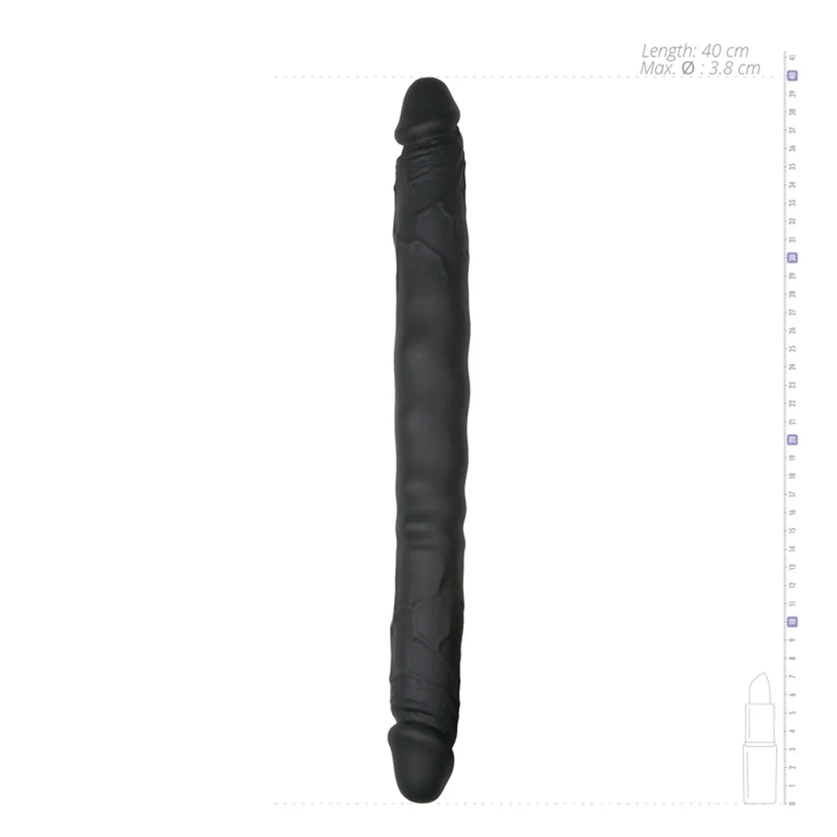 Easytoys Dildo Collection - Double Ended Dildo Zwart (1 stuk) - image 3