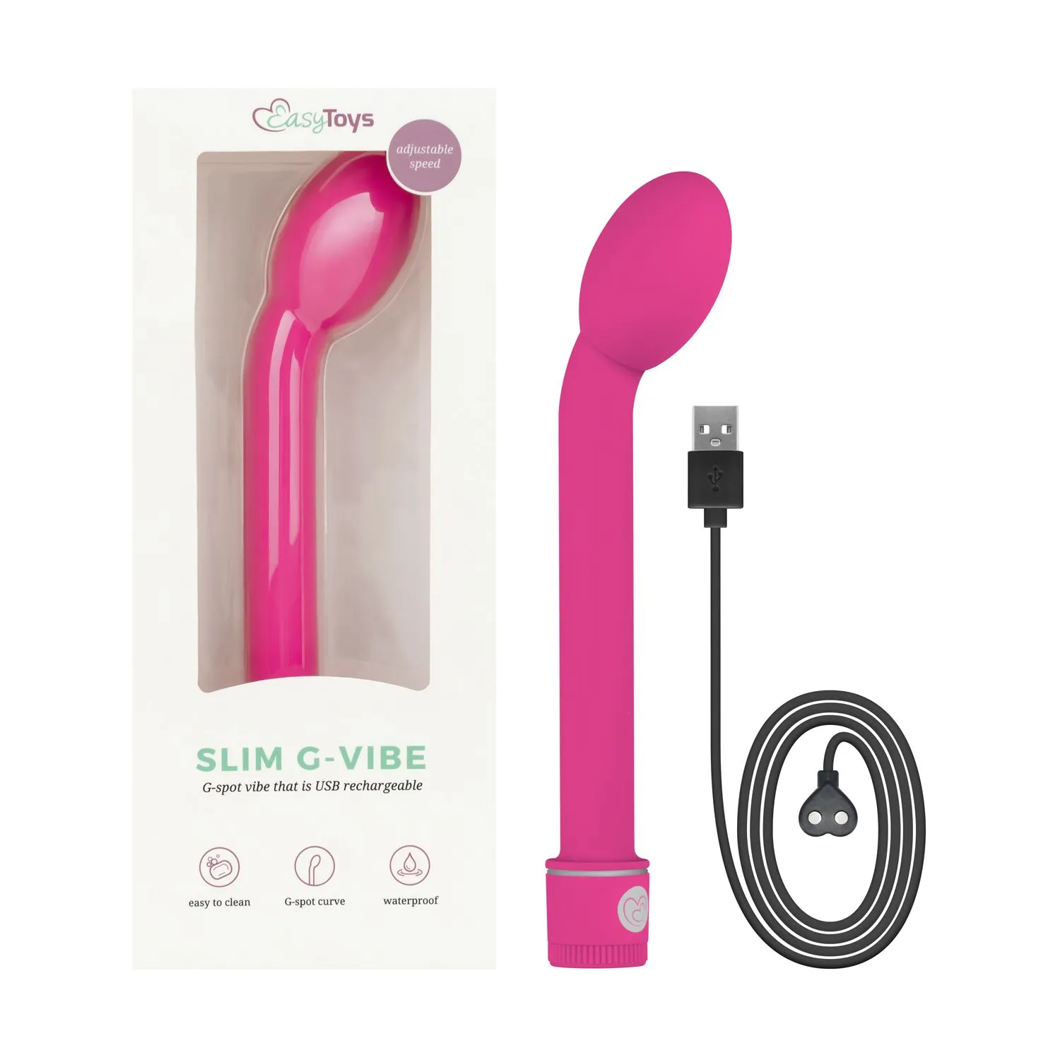 Easytoys Vibe Collection - G-spot vibrator 2.0 Rechargeable Roze (1 stuk)