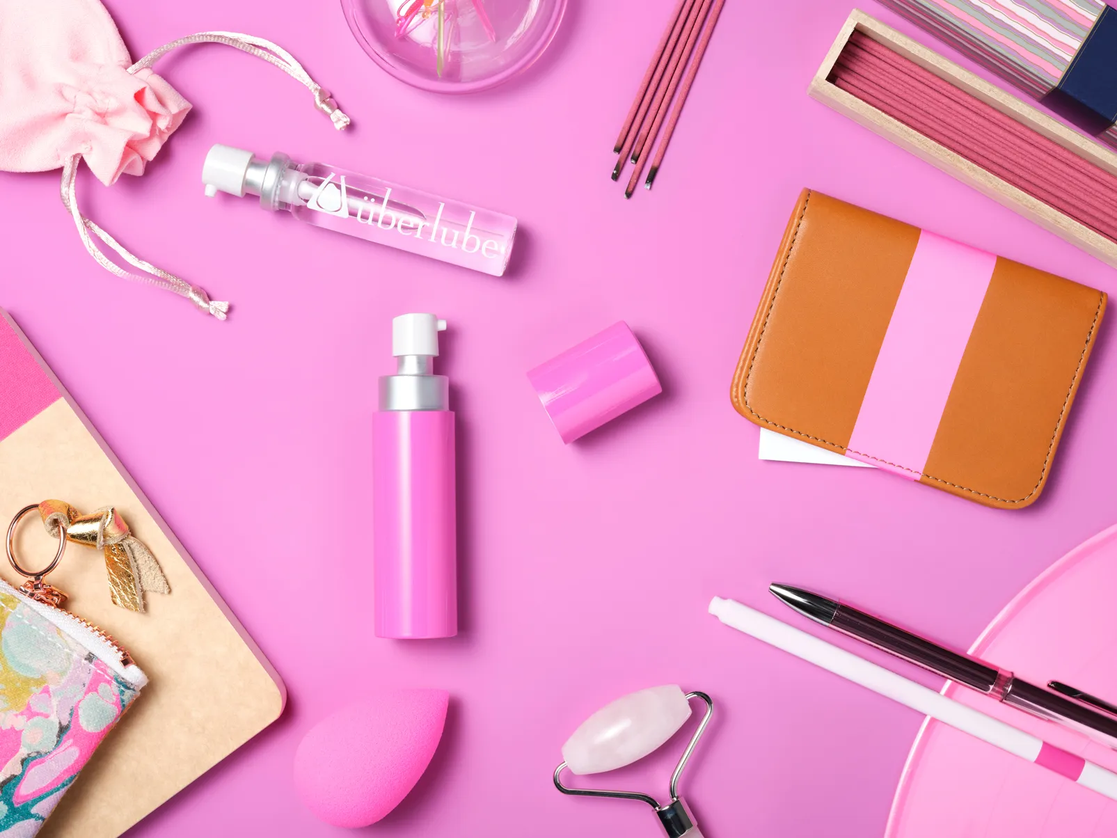 Uberlube Glijmiddel Siliconen - Good-To-Go Roze (15 ml)
