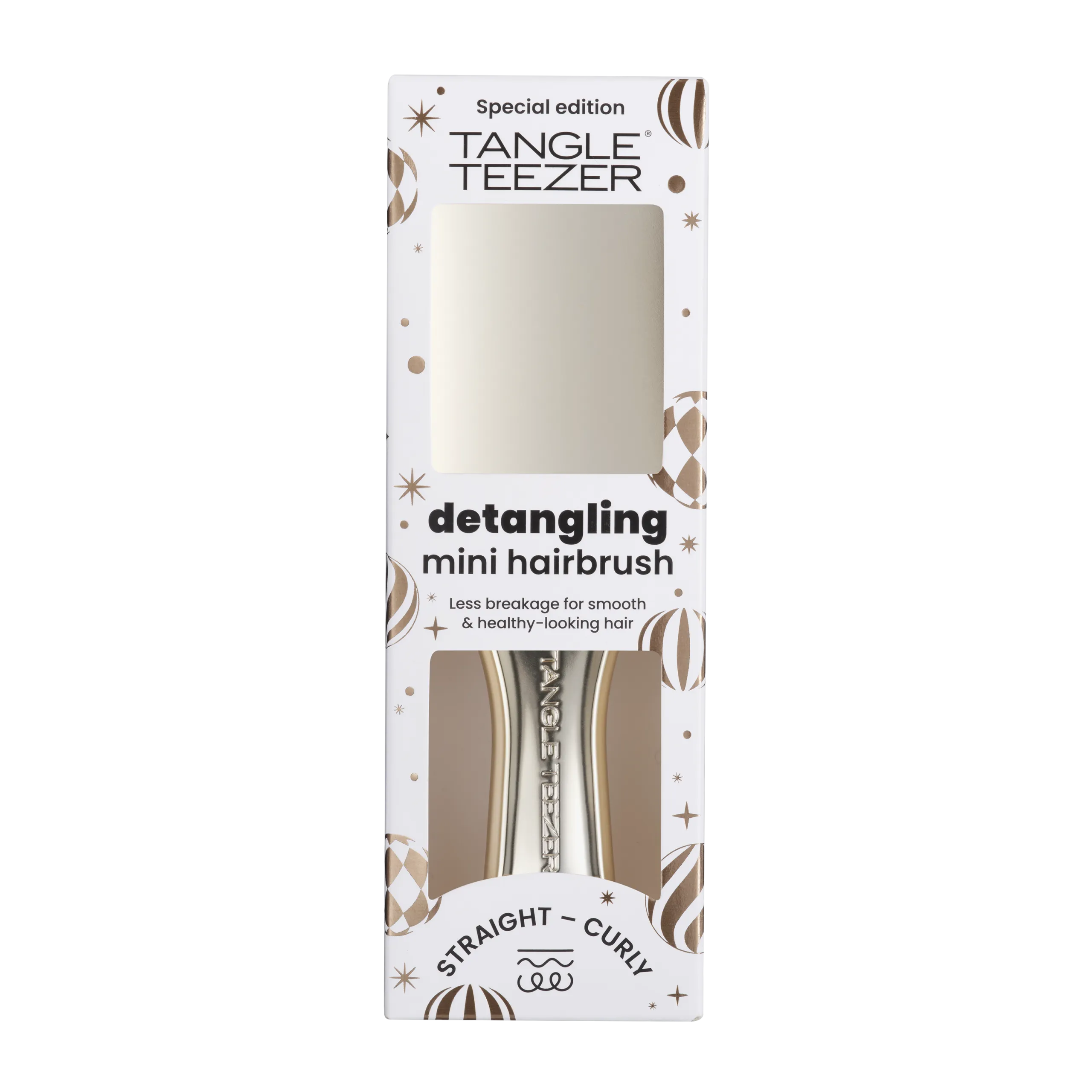 Tangle Teezer Ultimate Detangler Mini Chrome Champagne Gold (1 stuk) - image 2