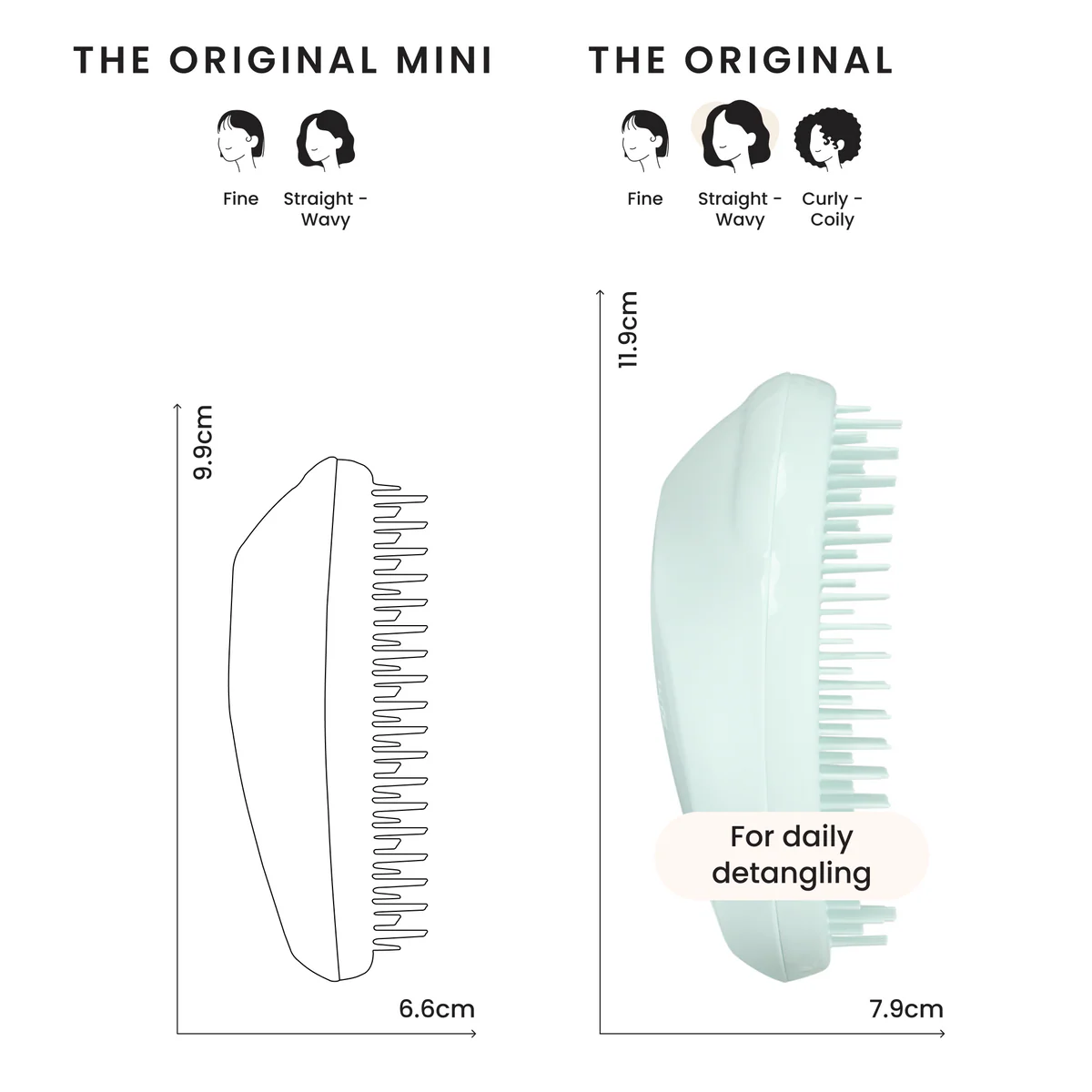 Tangle Teezer Original Ice Blue (1 stuk) - image 2