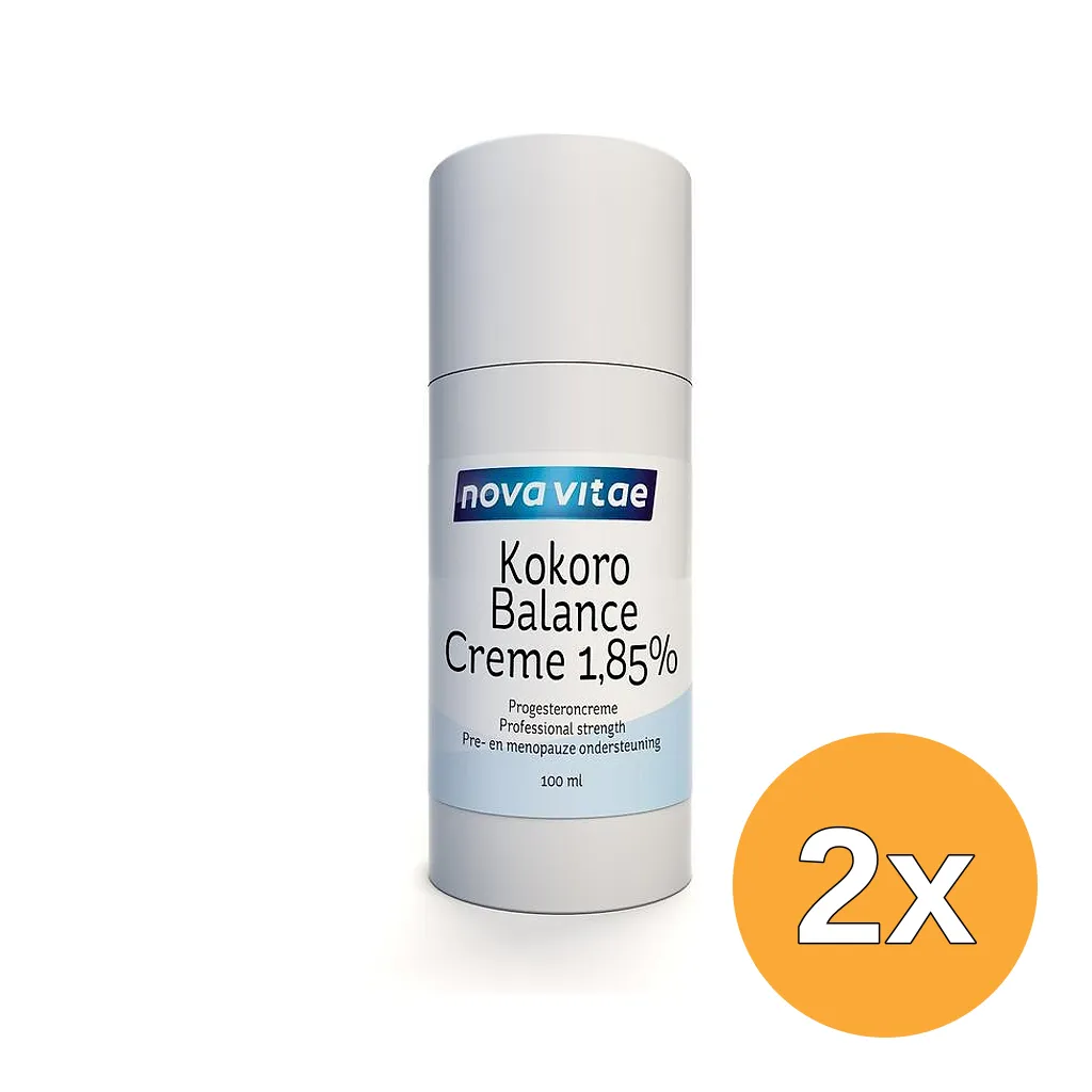 2x Nova Vitae Kokoro Progest Balans Cream 1.85% (100 ml)