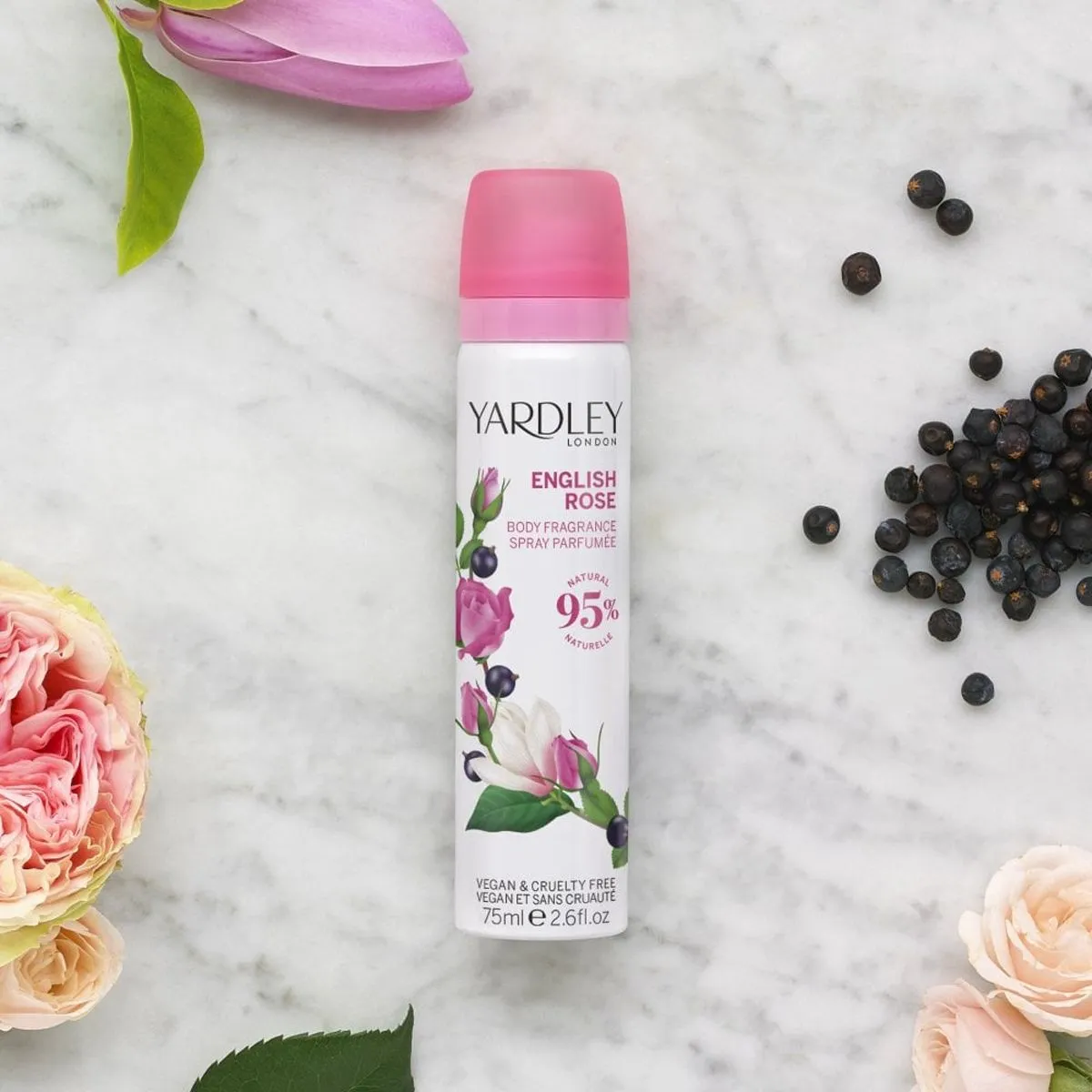 Yardley London English Rose Body Spray 7 (1 stuk)