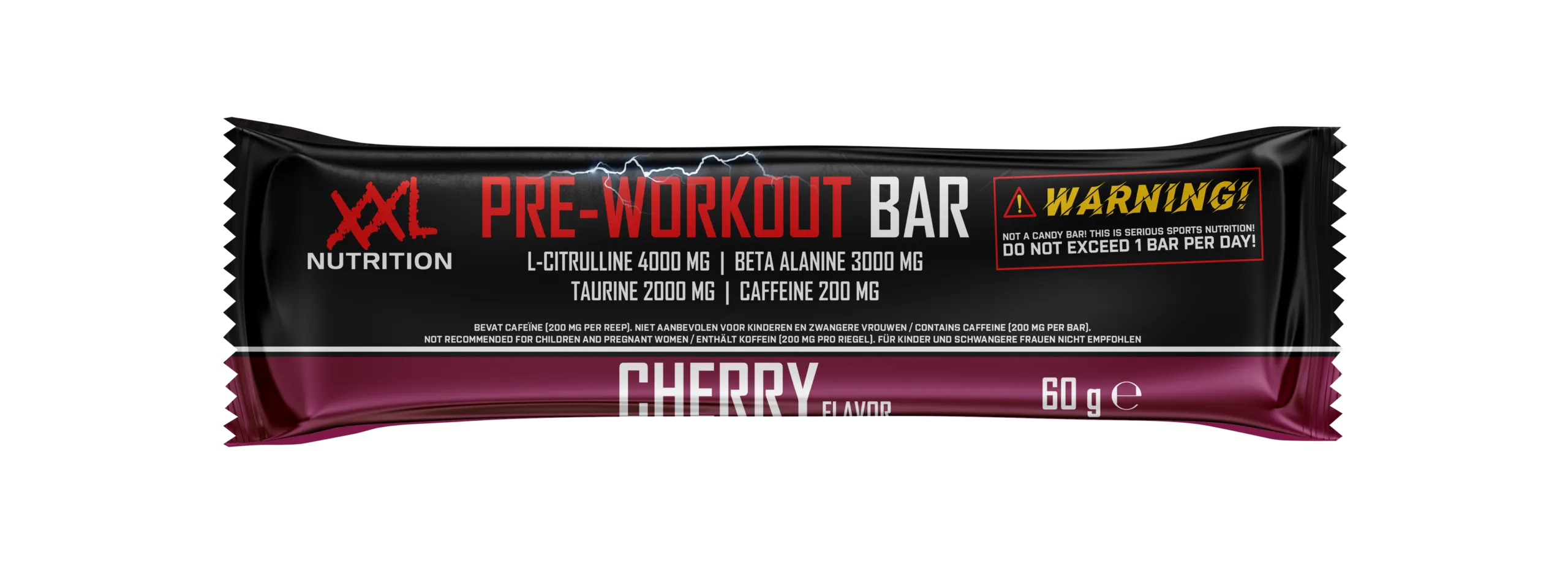 XXL Nutrition Pre Workout Bar - Kers (12 x 60 gr)