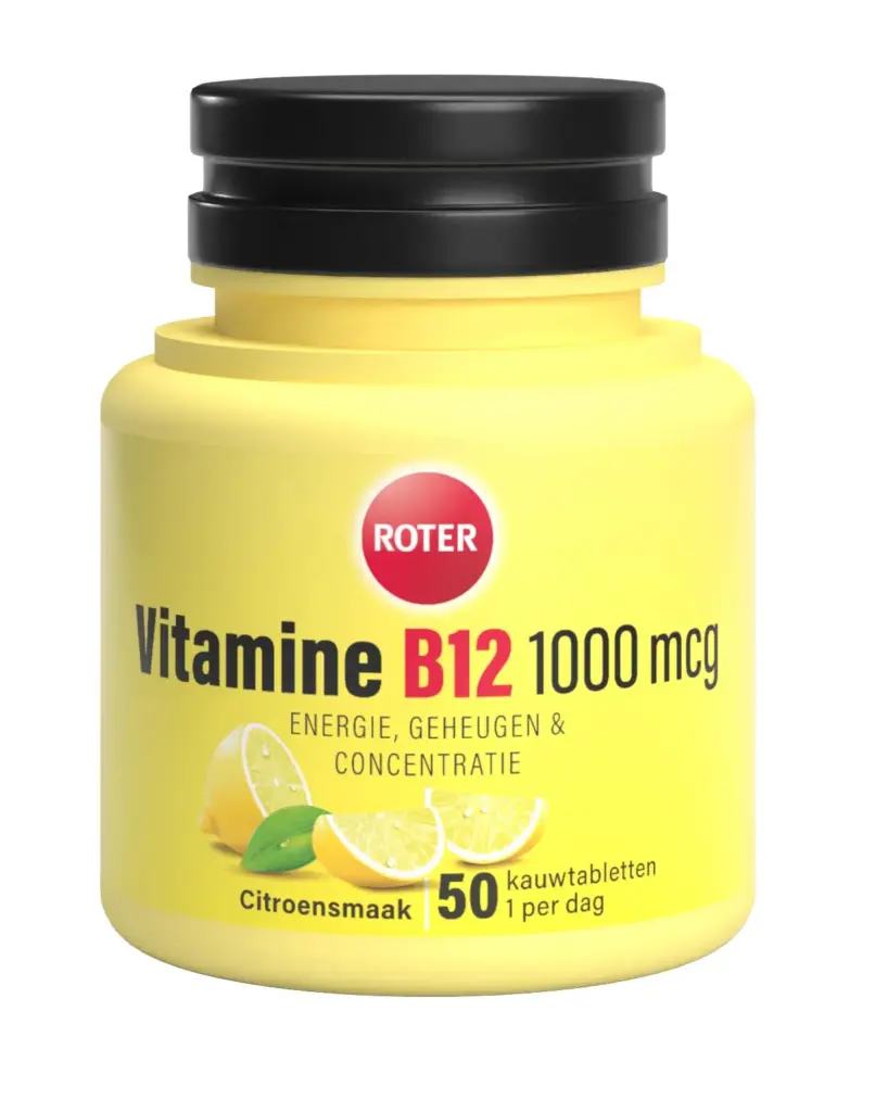 Roter Vitamine B12 1000µg Citroen (50 tabletten)