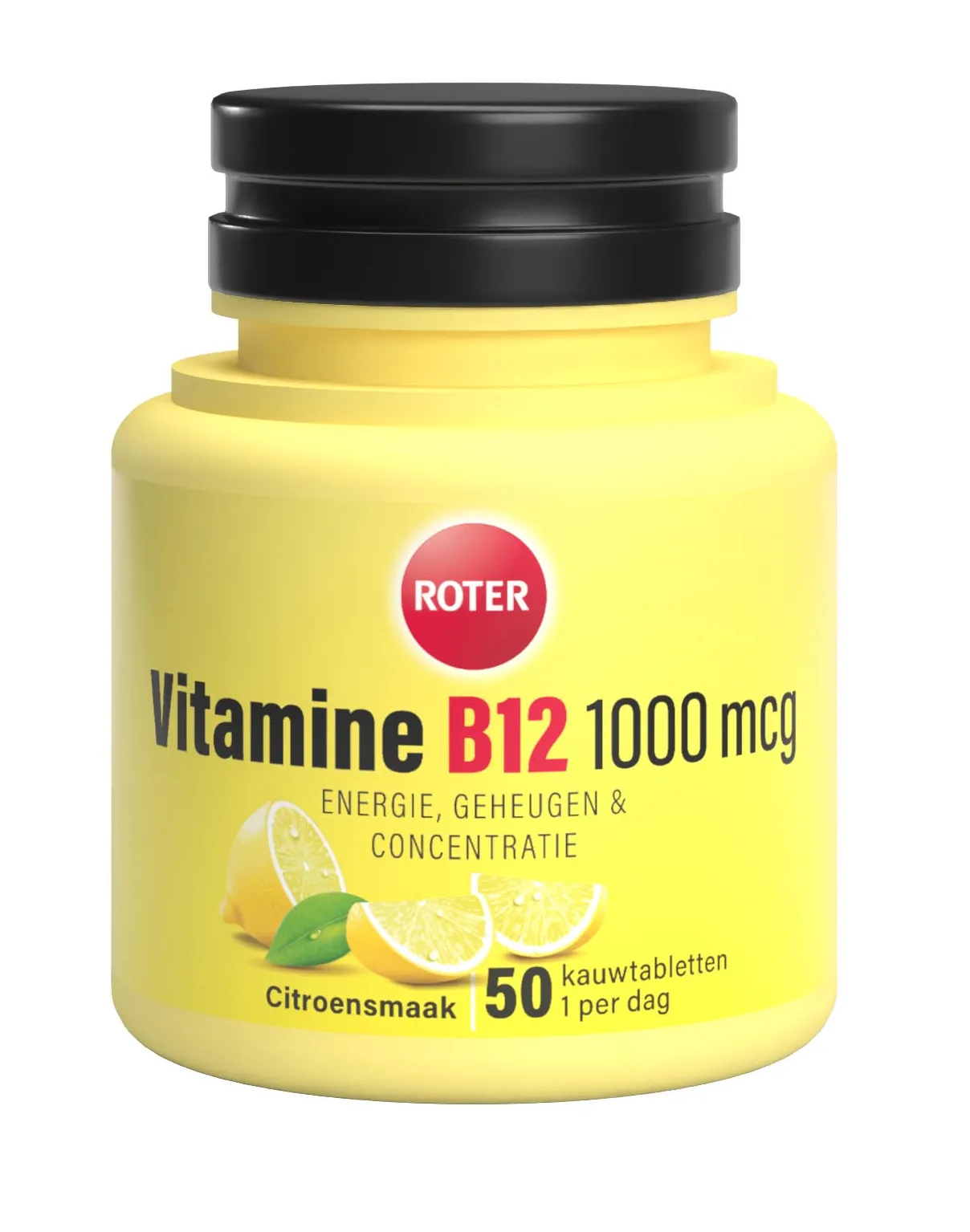 Roter Vitamine B12 1000µg Citroen (50 tabletten)