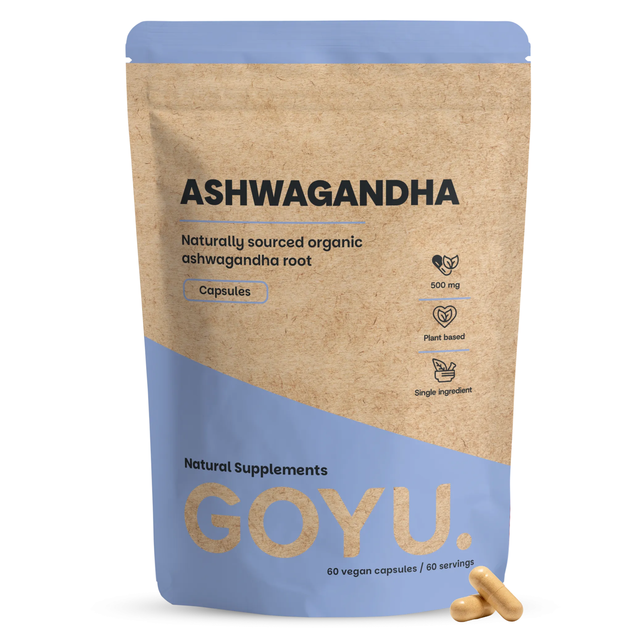 Goyu Ashwagandha Capsules Bio – 5% Withanoliden (60 capsules)