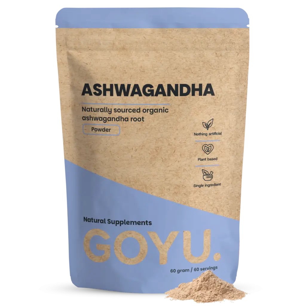 Goyu Ashwagandha Poeder Biologisch – 5% Withanoliden (60 gram)
