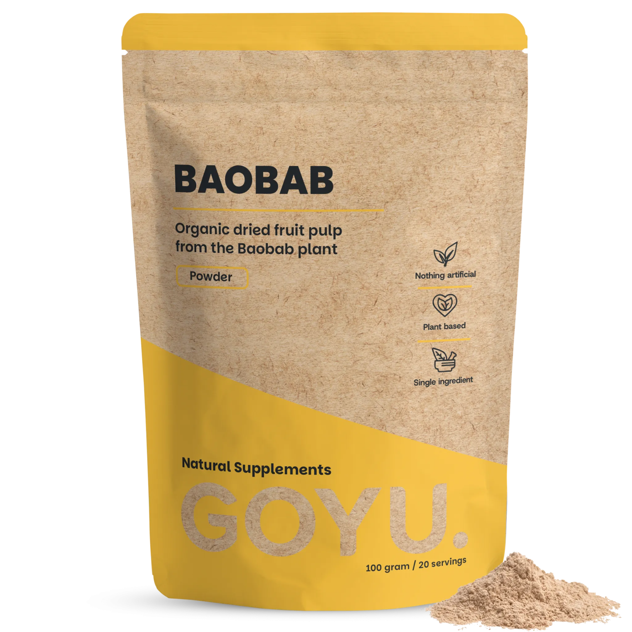 Goyu Baobab Poeder Biologisch (60 gram)