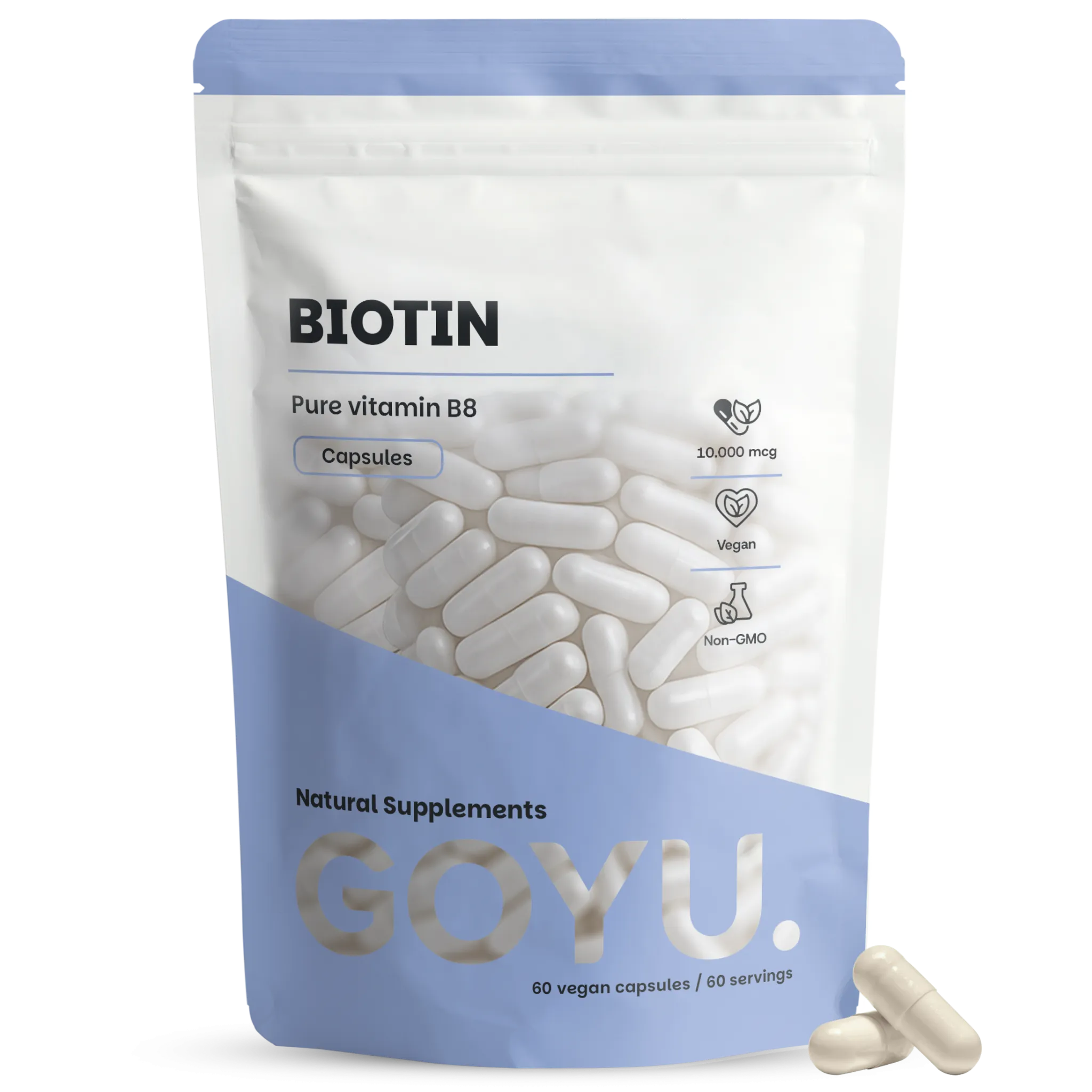 Goyu Biotine (vitamine B8) Capsules 10.000 mcg (60 capsules)