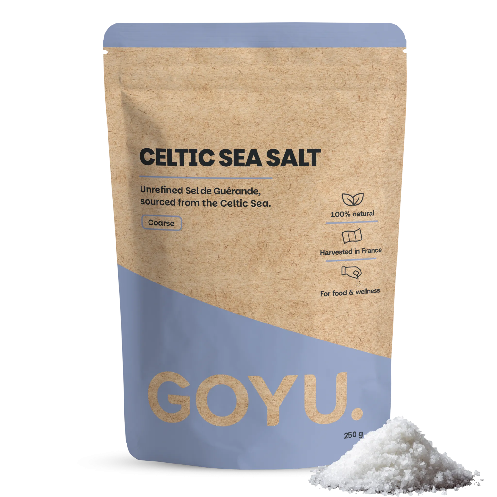 Goyu Keltisch Zeezout – Grof Celtic Sea Salt – Ongeraffineerd Uit Bretagne (250 gram)