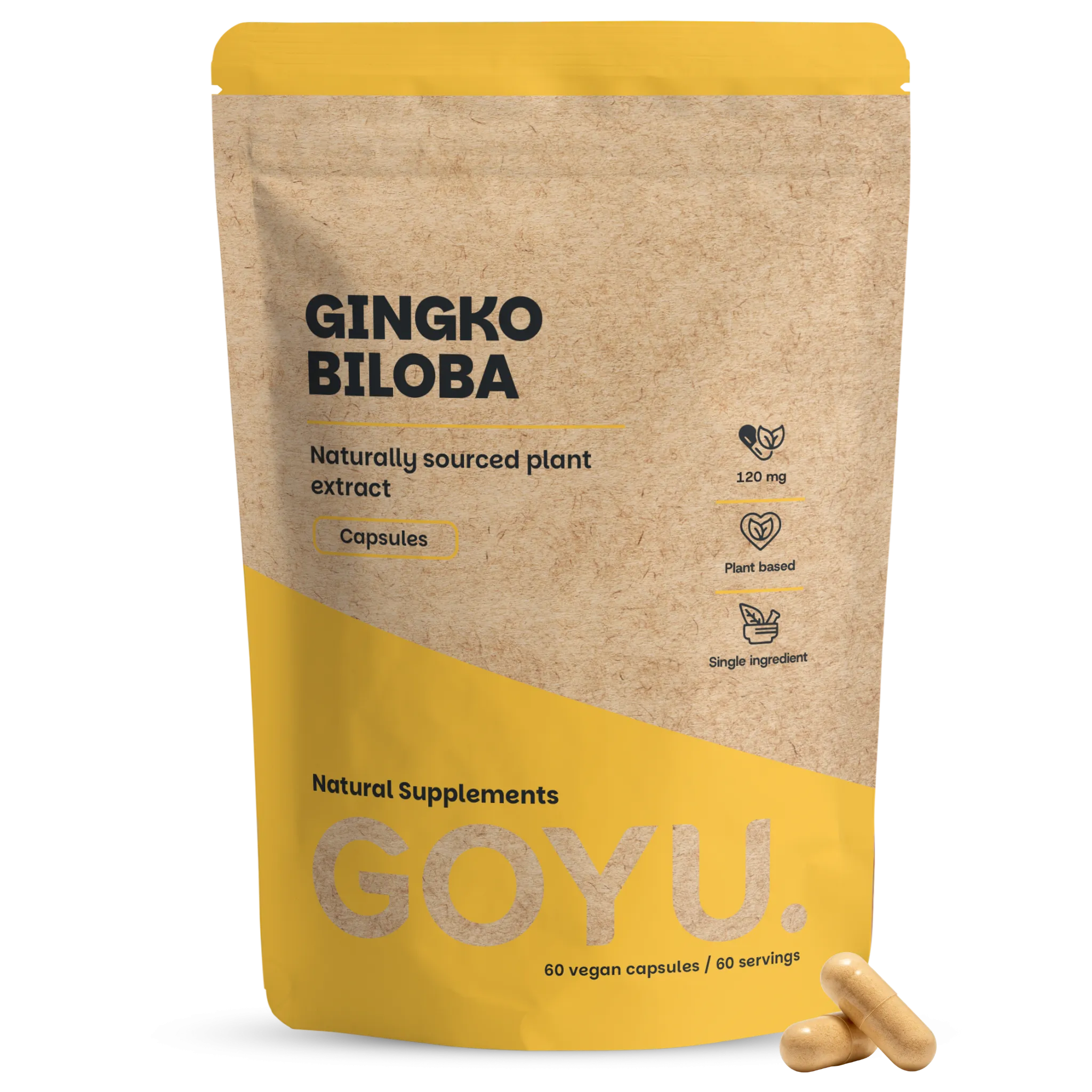 Goyu Ginkgo Biloba Capsules - 60 Capsules - Gestandaardiseerd Extract (60 capsules)