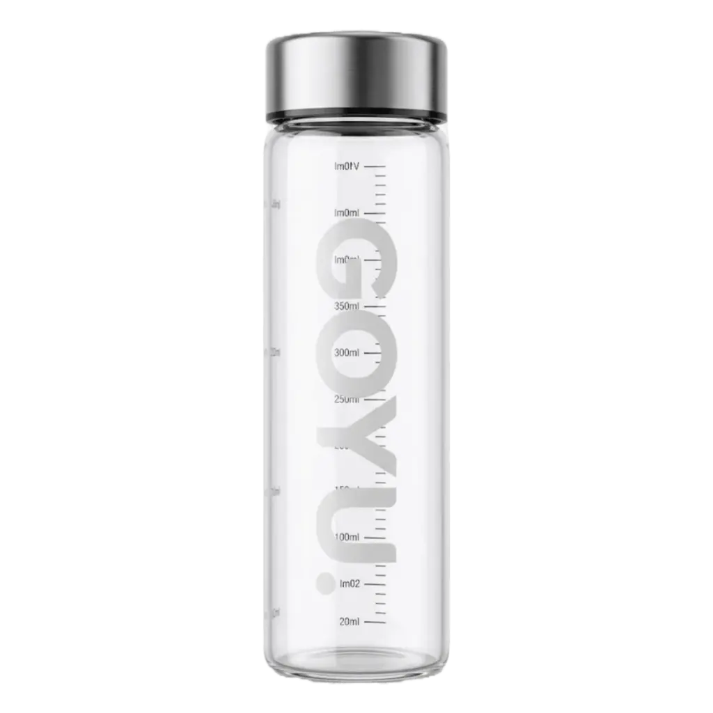 Goyu Glazen Drinkfles - Lekvrij & Duurzaam (500 ml)
