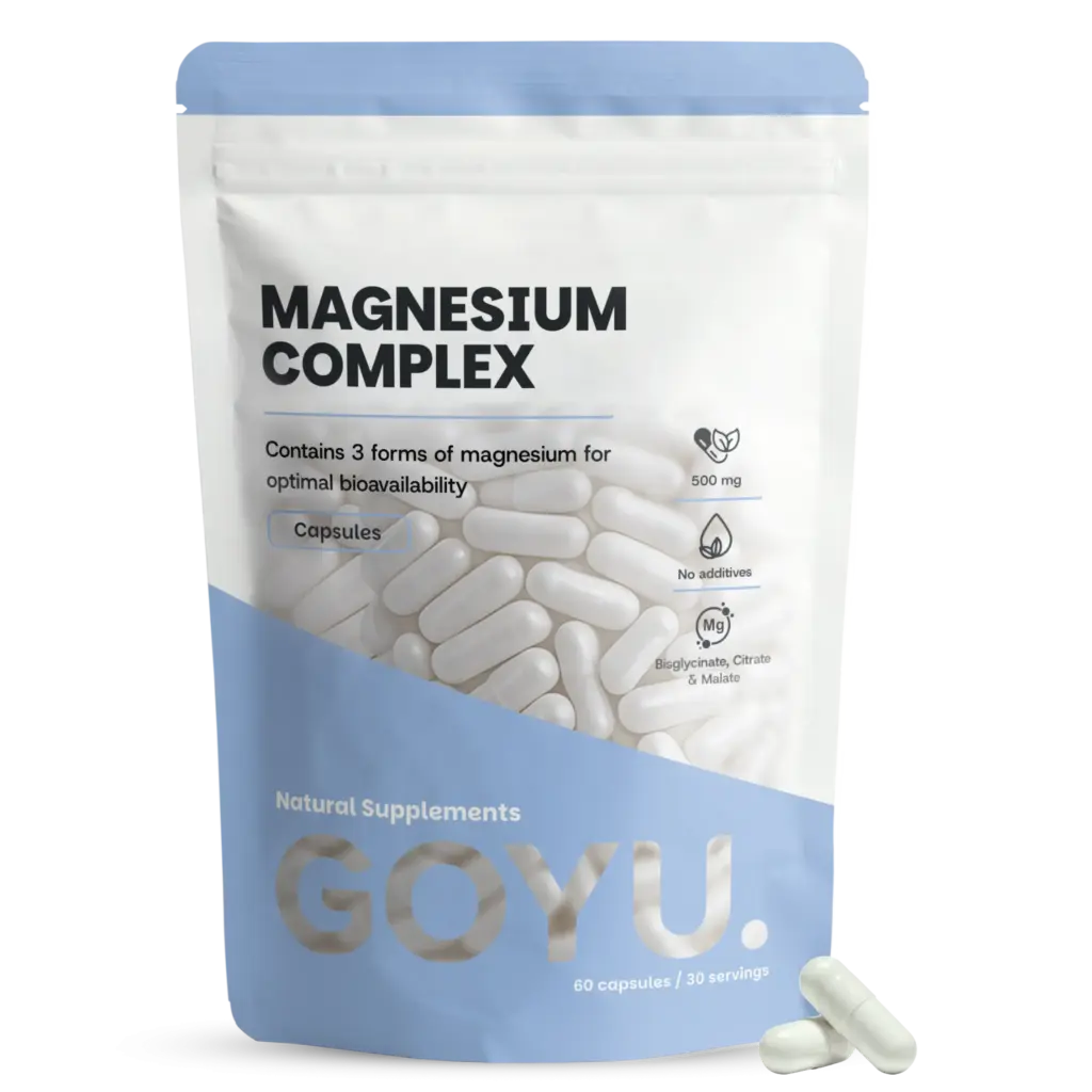 Goyu Magnesium Complex Capsules – Citraat, Malaat & Bisglycinaat (60 capsules)
