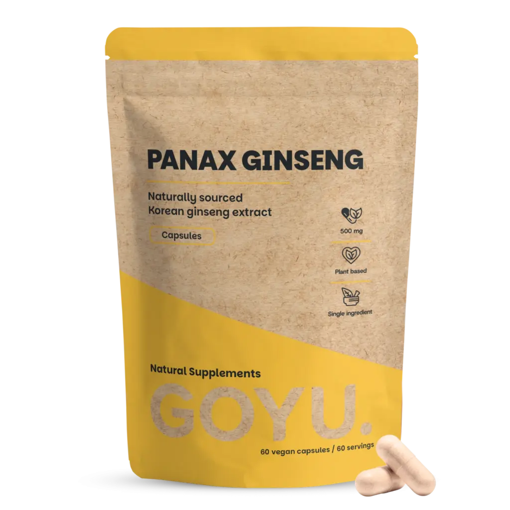Goyu Panax Ginseng Extract Capsules – Ginsengwortel 10:1 (60 capsules)