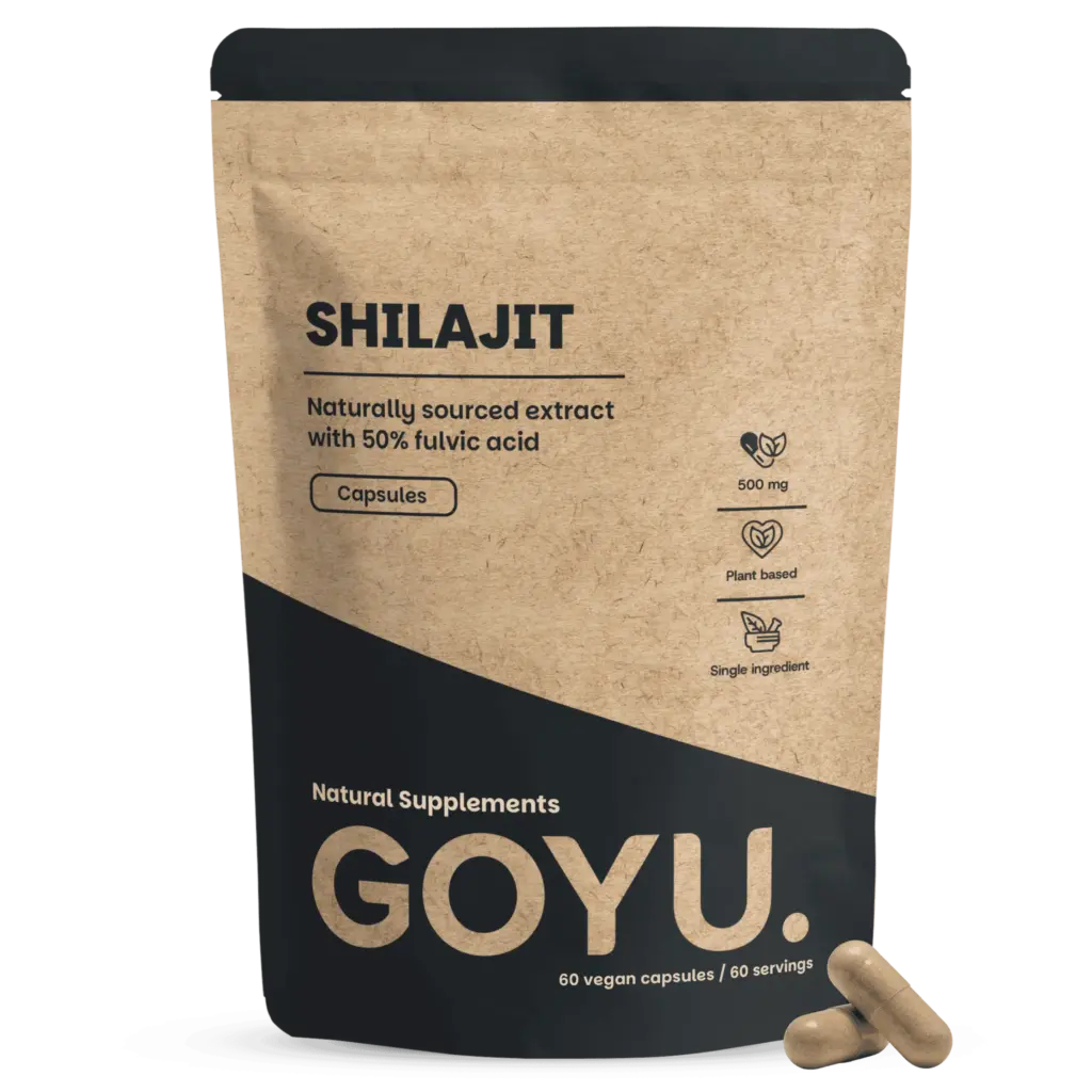 Goyu Shilajit Extract Capsules (50% Fulvinezuur) - Himalaya Mumijo - 60 Capsules (60 capsules)