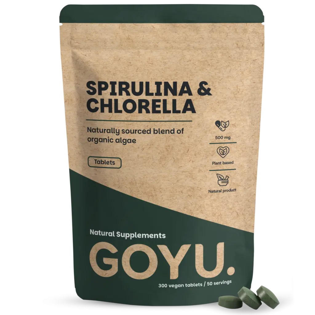 Goyu Spirulina Chlorella Tabletten Biologisch - 300 Tabletten (300 tabletten)