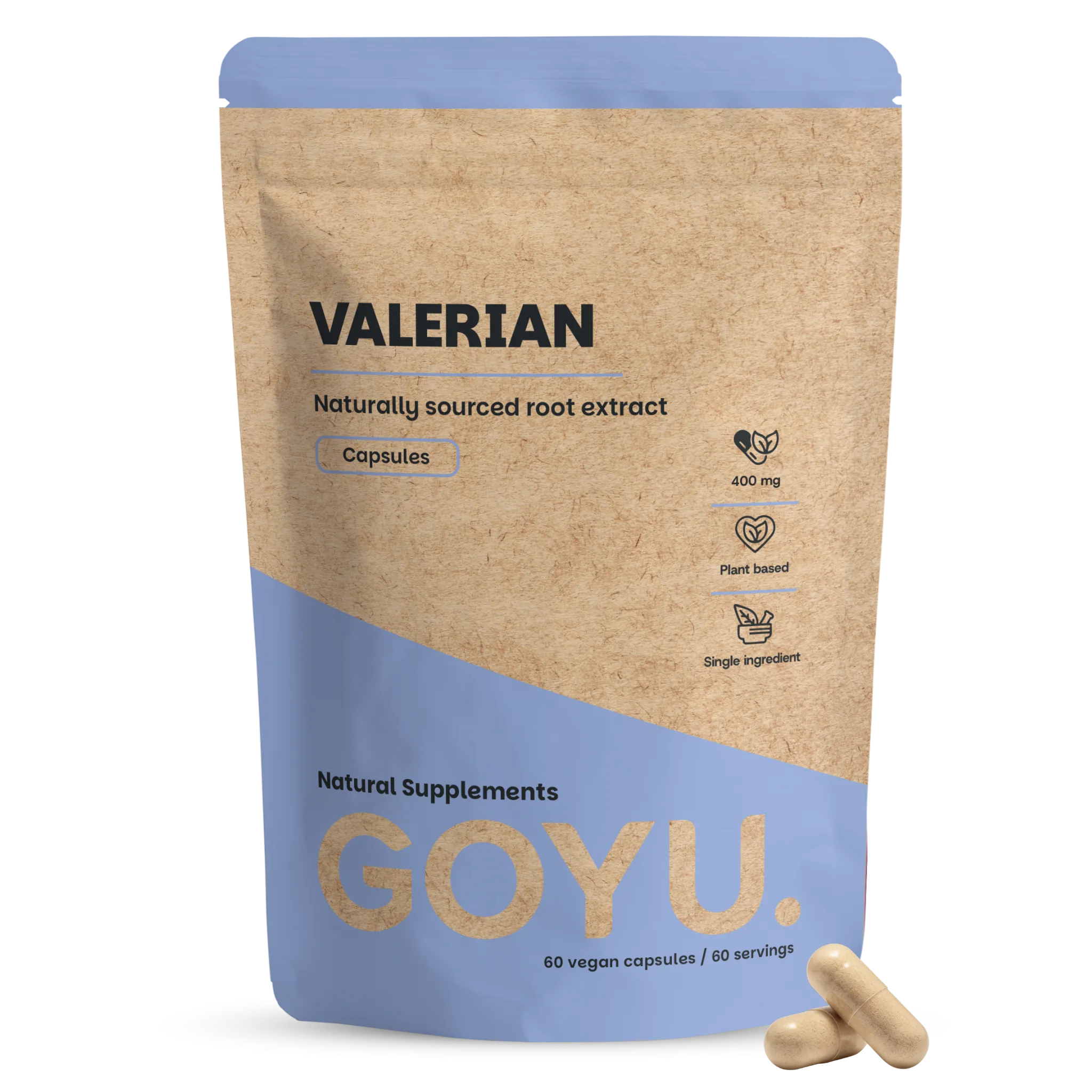 Goyu Valeriaan Extract Capsules - Valeriana Officinalis - 60 Capsules (60 capsules)