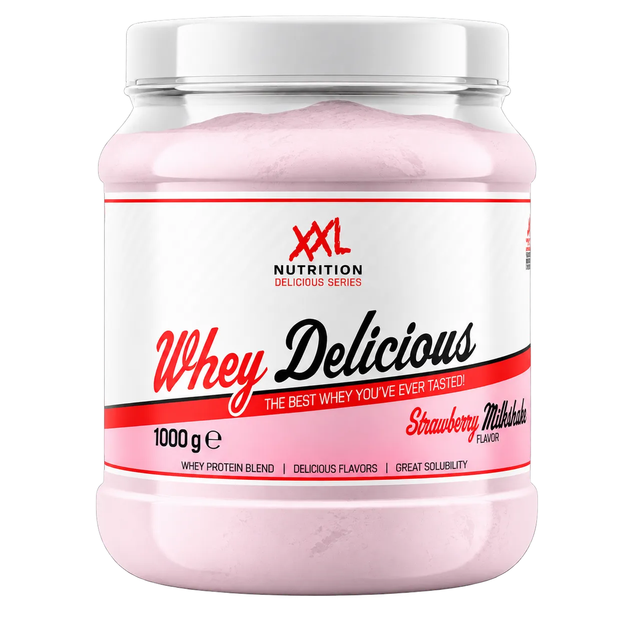 XXL Nutrition Whey Delicious Milkshake - Aardbei (1000 gr)