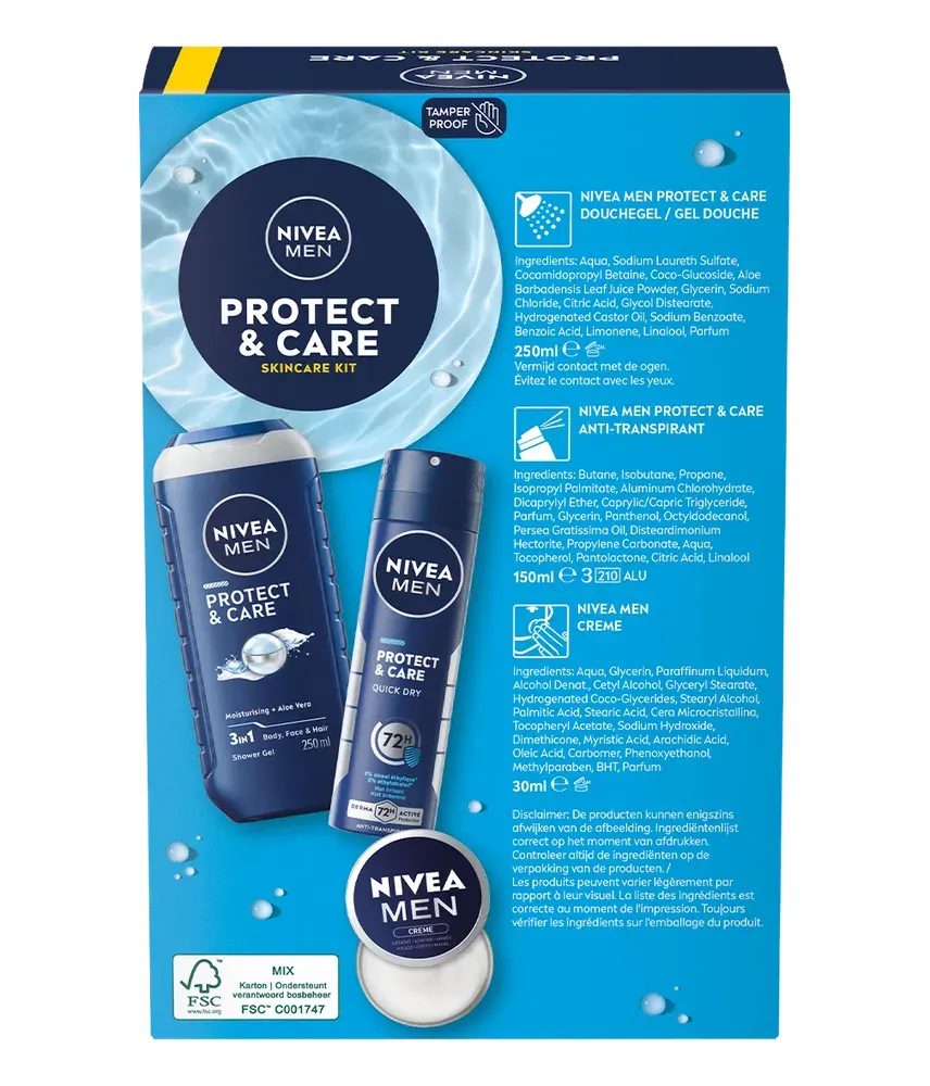 Nivea For Men Giftset Protect & Care (1 set)