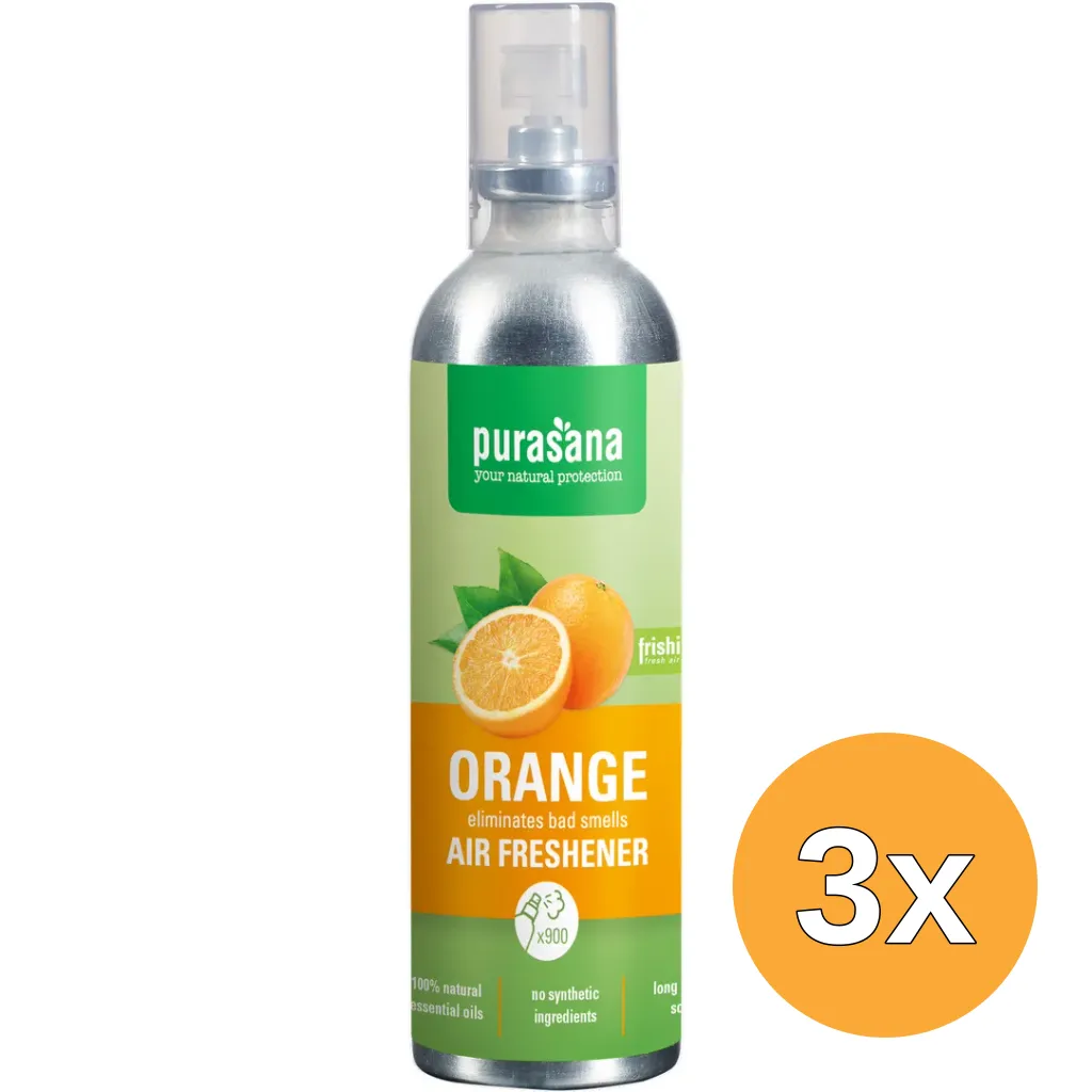 3x Purasana Frishi Luchtverfrisser Orange Mix (100 ml)