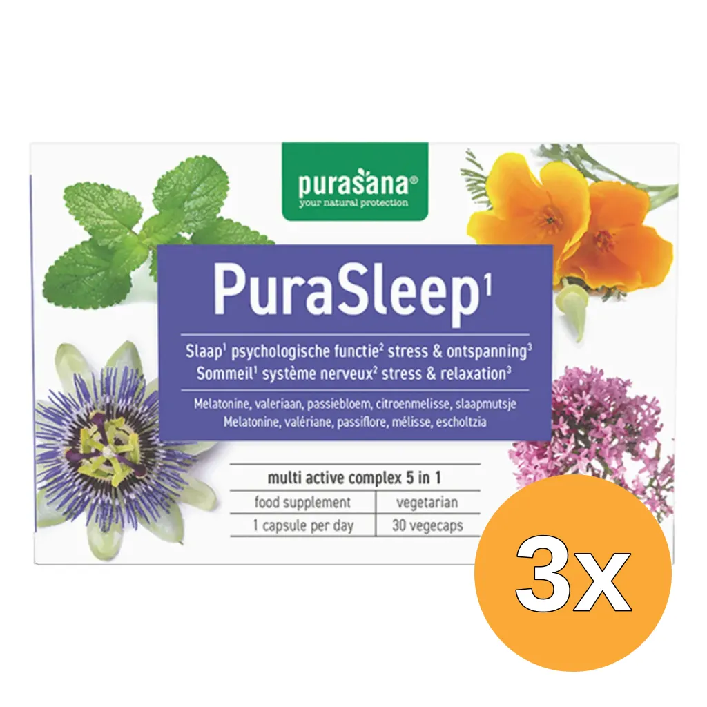3x Purasana Purasleep (30 vega capsules)
