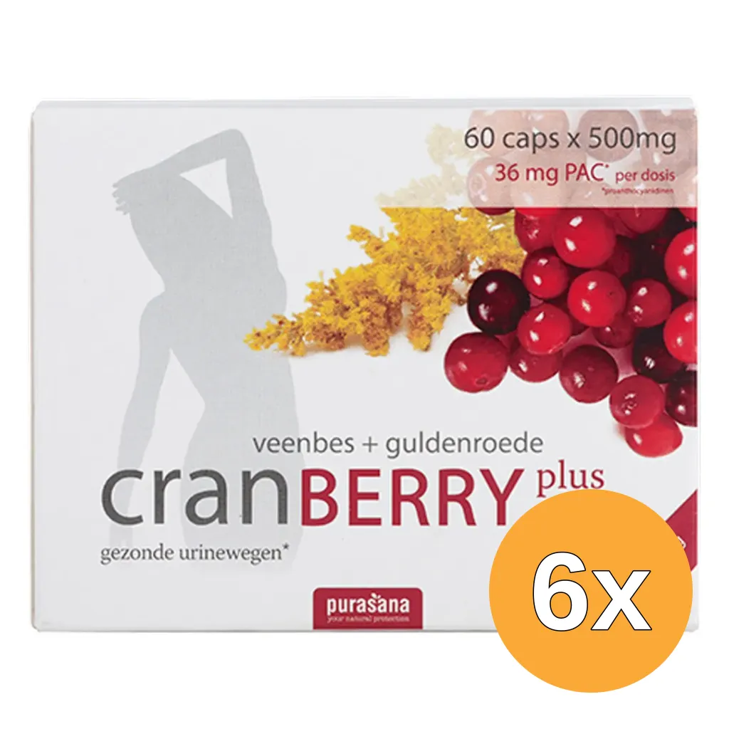 6x Purasana Cranberry Plus (60 capsules)