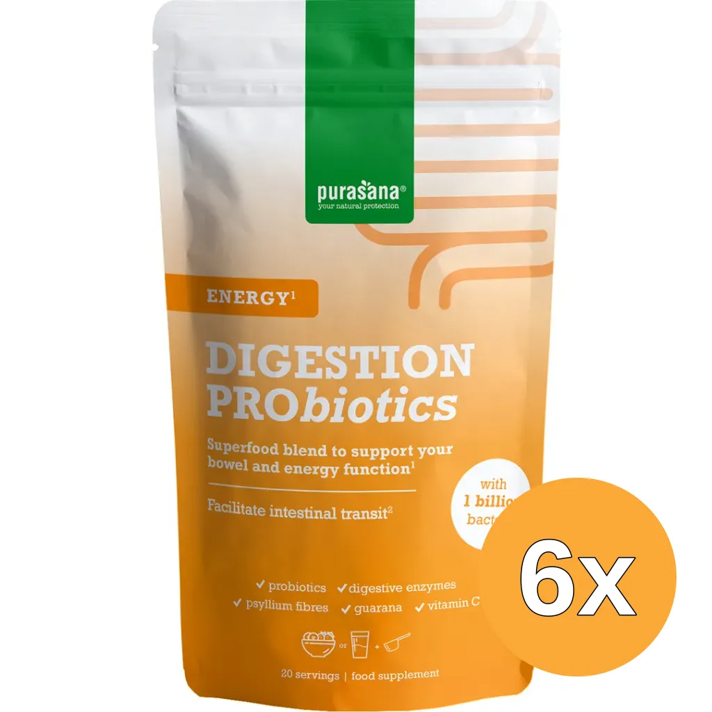 6x Purasana Digestion Pro Energy (140 gr)
