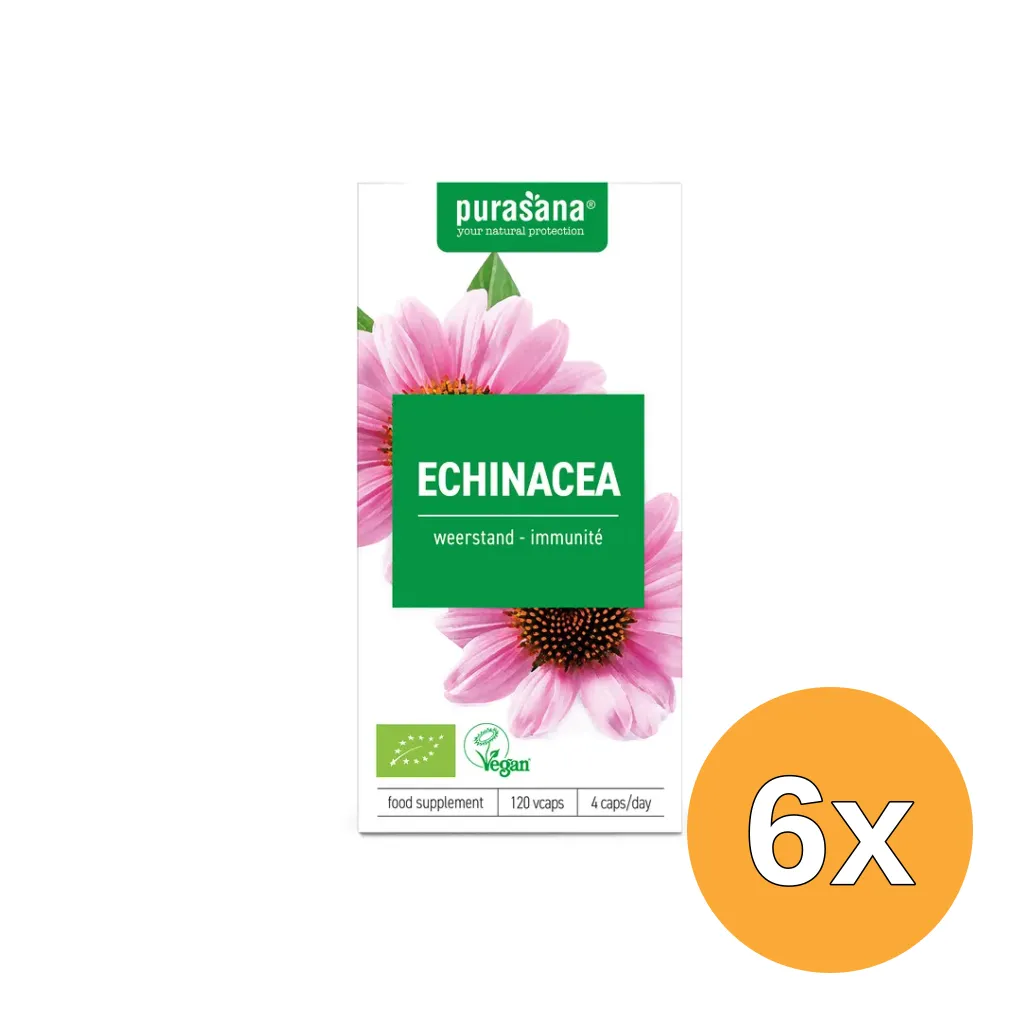 6x Purasana Echinacea Vegan Bio (120 vega capsules)