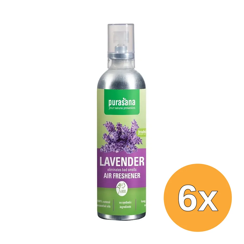 6x Purasana Luchtverfrisser Frishi Lavender (100 ml)