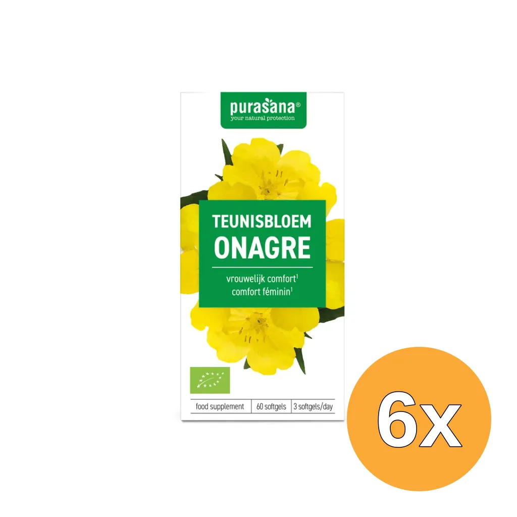 6x Purasana Teunisbloem Onagre Bio (60 capsules)